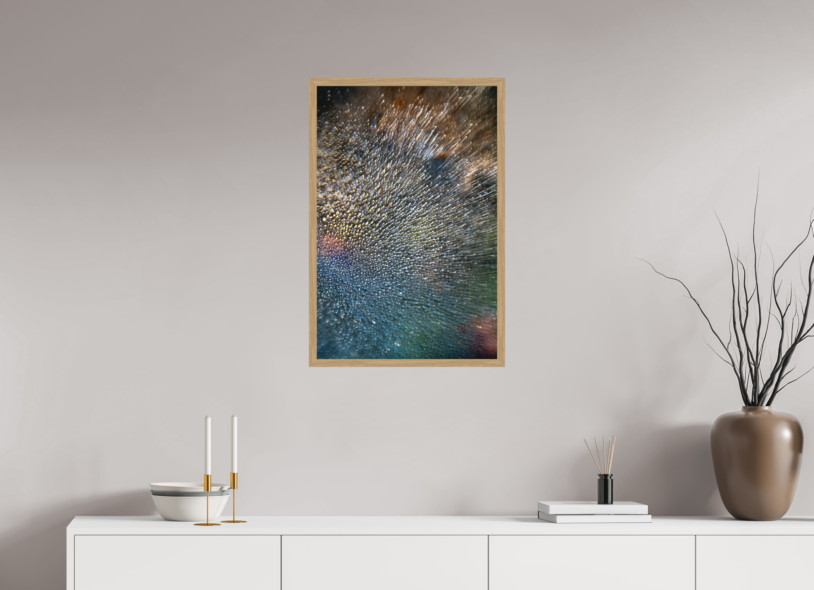 50 x 75 cm, Impression Fine Art encadrée en chêne naturel - mat toile 3