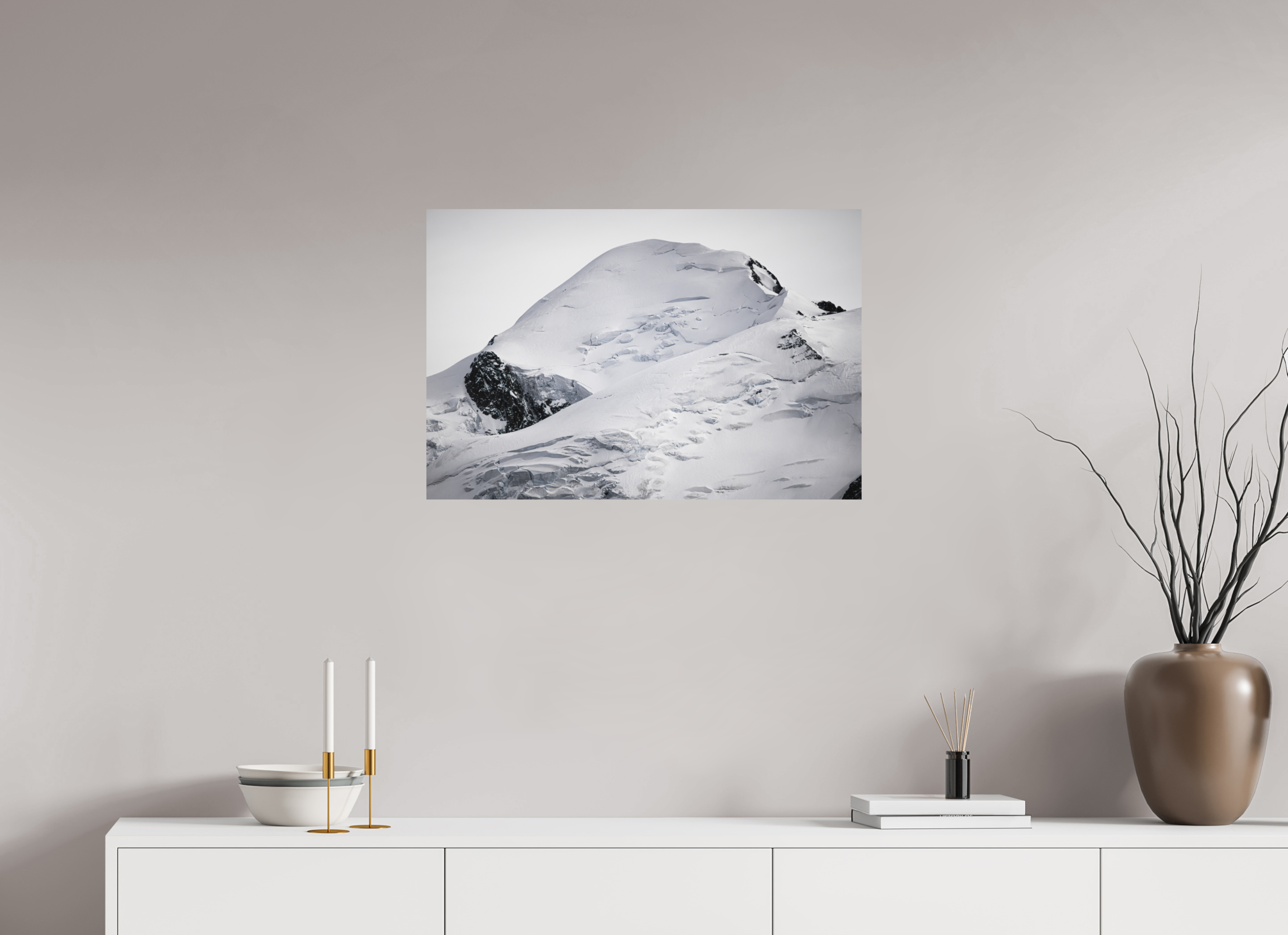 75 x 50 cm, Impression Fine Art - mat Le Mont Blanc