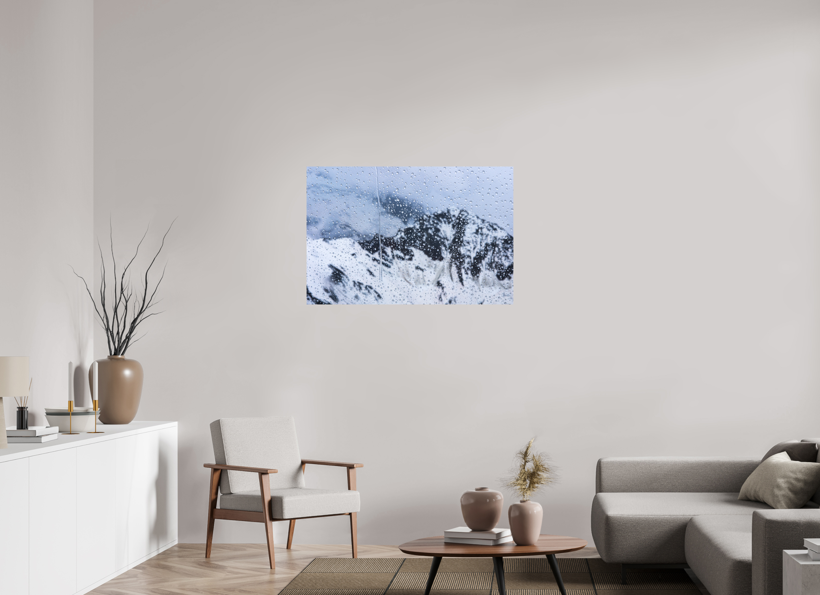 105 x 70 cm, Impression Fine Art sur support rigide - mat Mauvaise météo