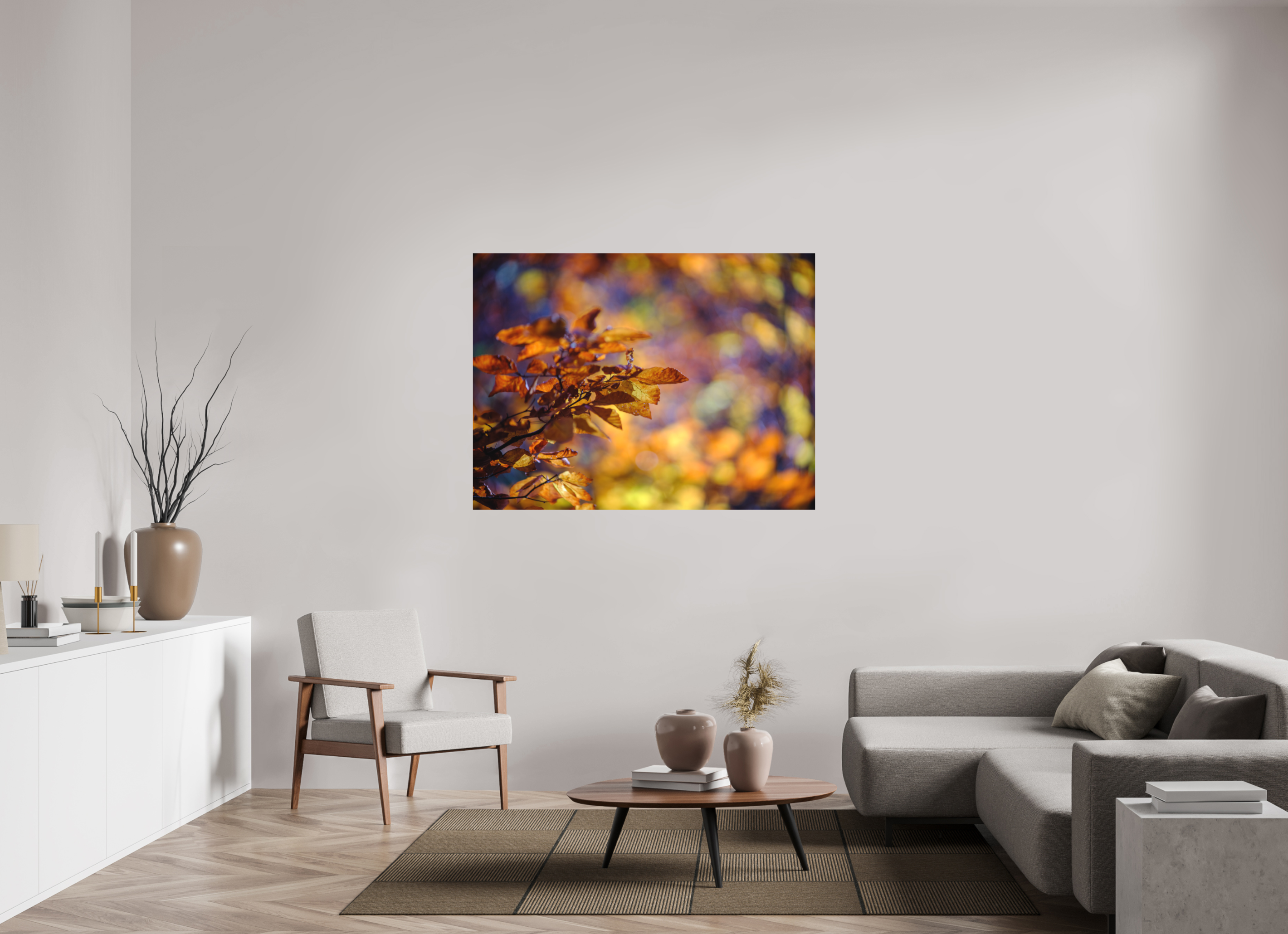 140 x 105 cm, Tirage photo - satiné La folie des couleurs III