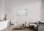 120 x 80 cm, Impression Fine Art encadrée en chêne naturel - mat Le Pétrel des Neiges