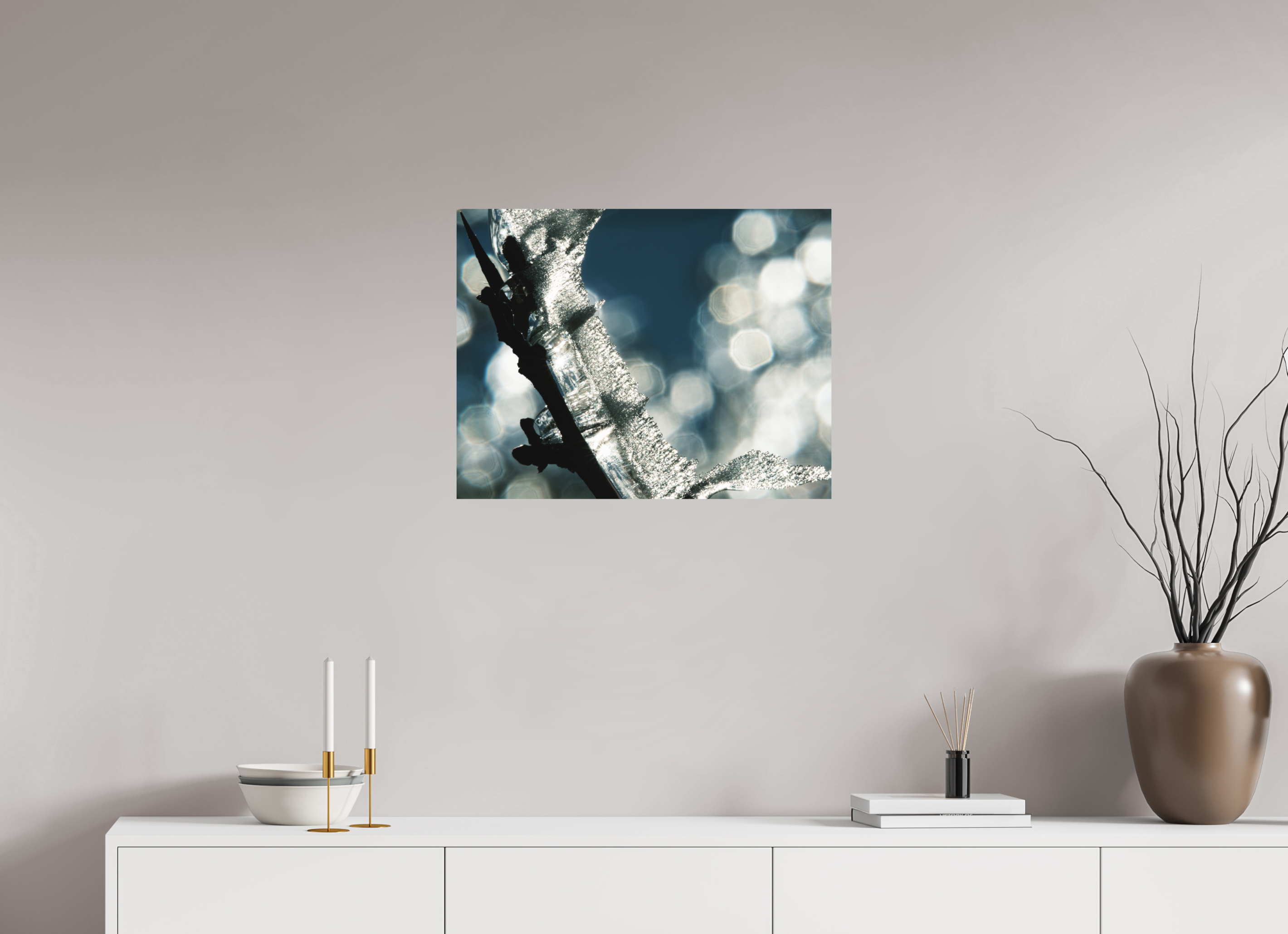 64,6 x 50 cm, Tirage photo - satiné Givré