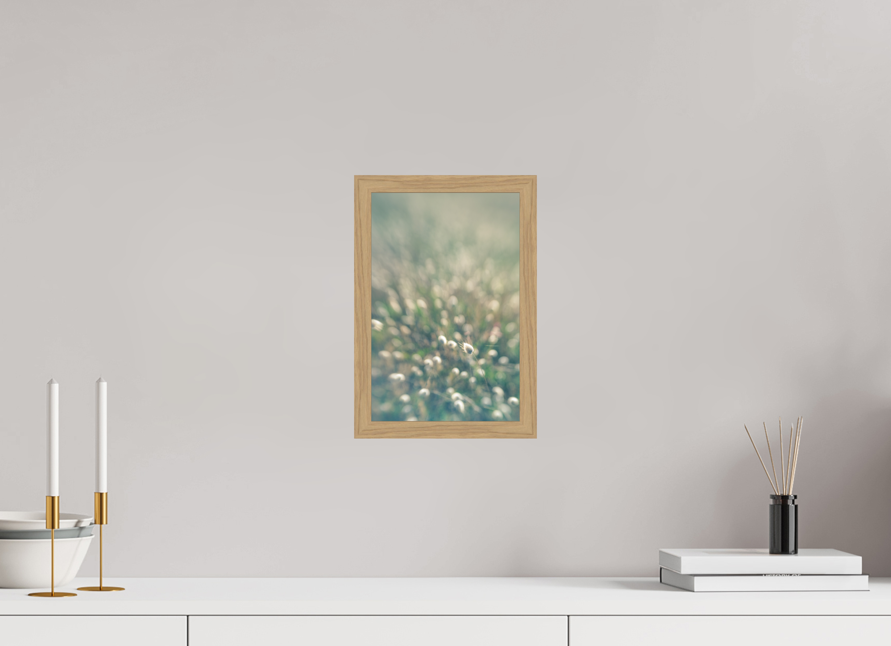 20 x 30 cm, Impression Fine Art encadrée en chêne naturel - mat mouton