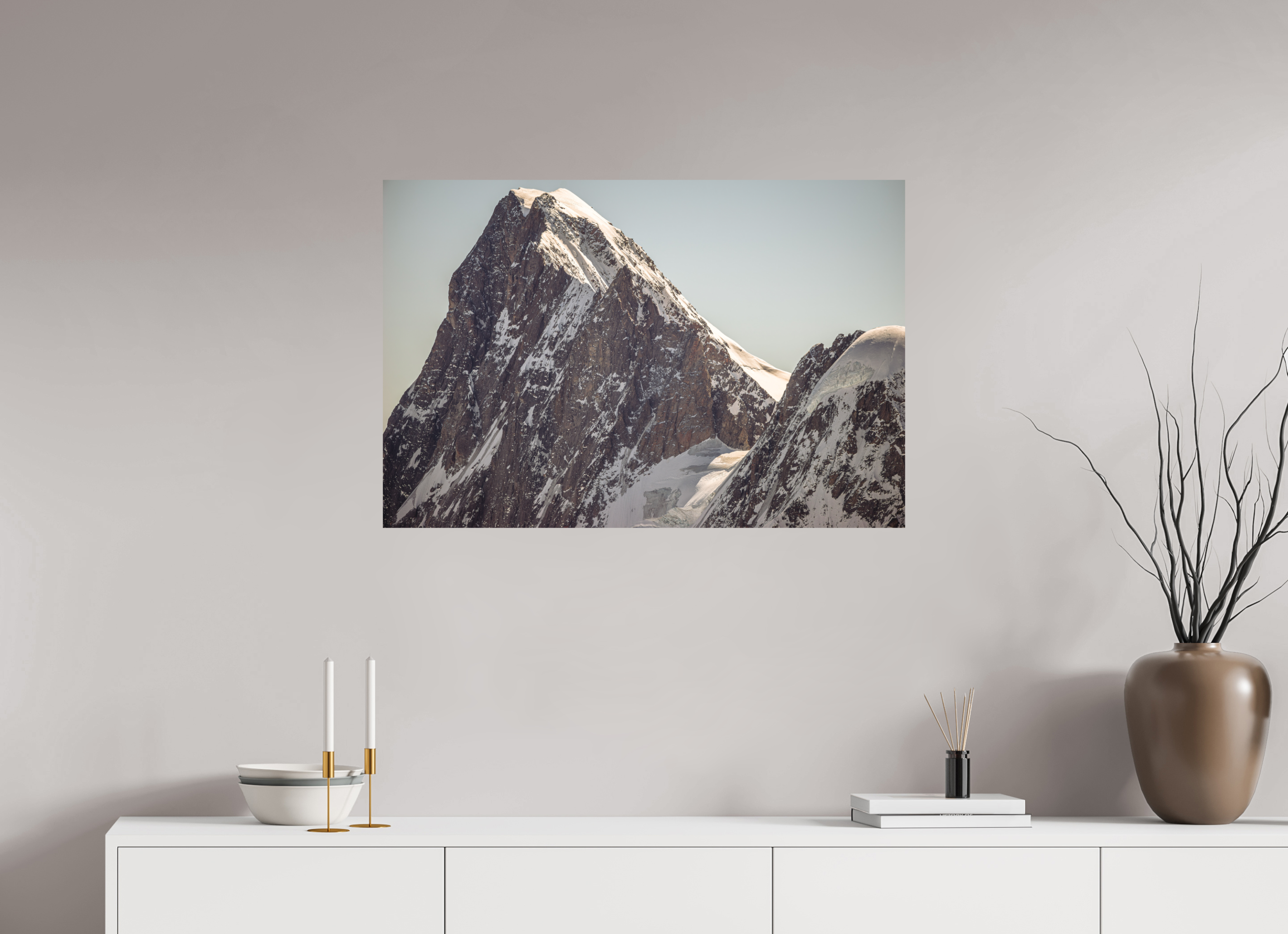 90 x 60 cm, Tirage photo - satiné Les Grandes Jurasses : Pointe Walker