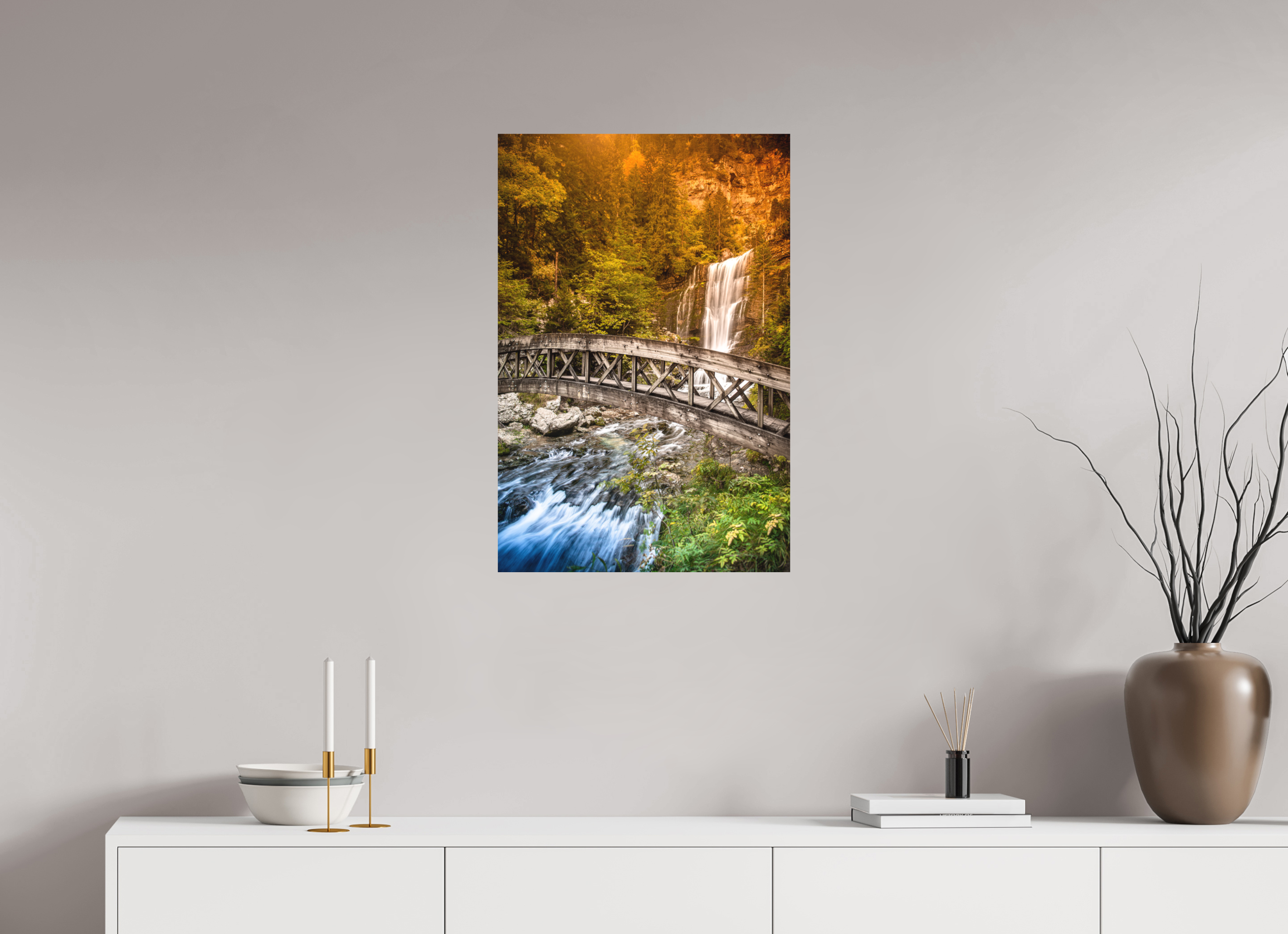 50 x 75 cm, Impression Fine Art sur support rigide - mat L'automne en Chartreuse