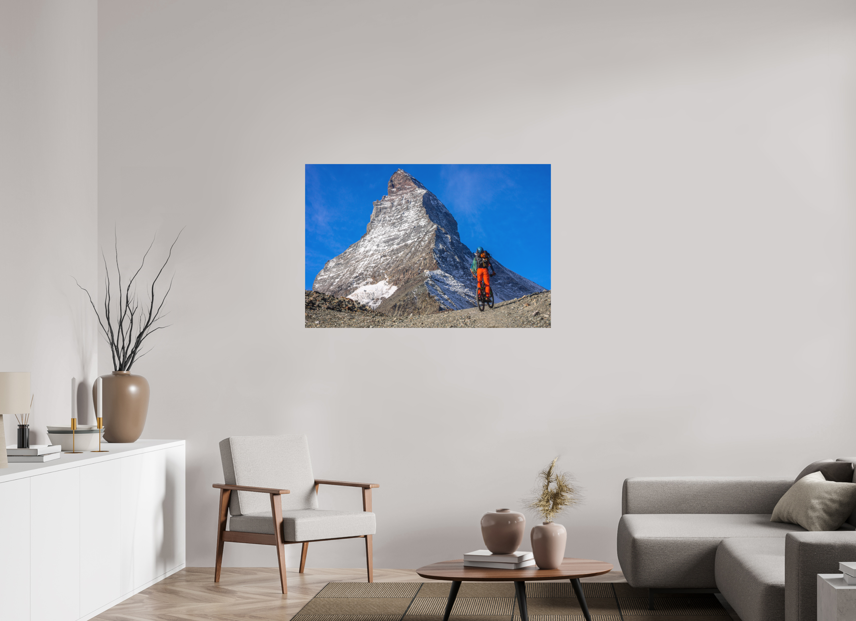 120 x 80 cm, Impression Fine Art - mat A l'assaut du Cervin