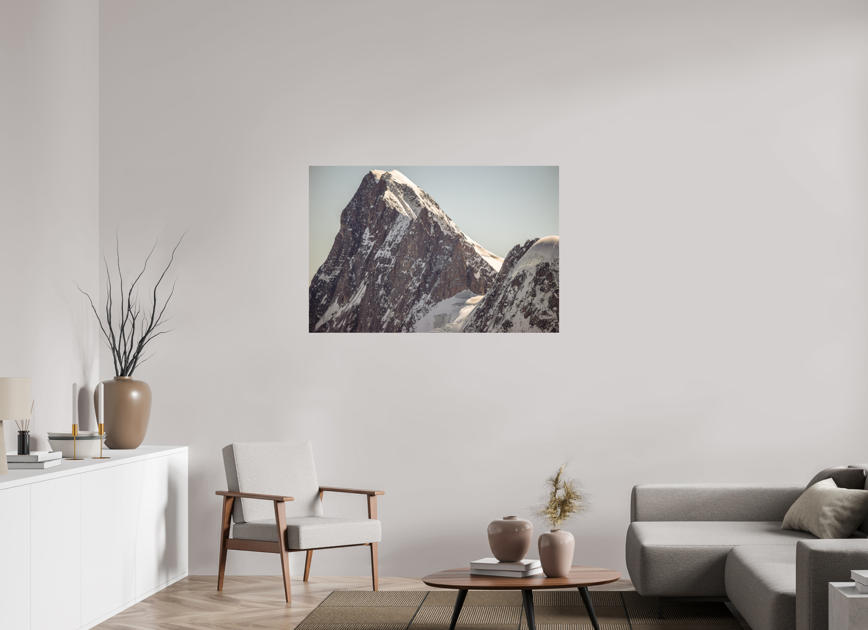 120 x 80 cm, Impression Fine Art sur support rigide - mat Les Grandes Jurasses : Pointe Walker