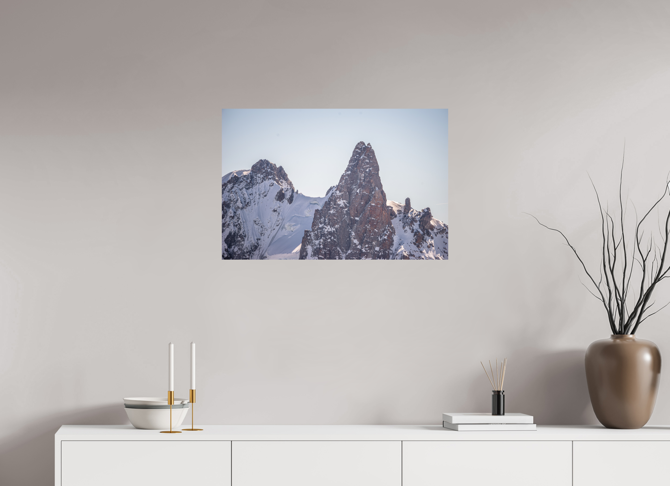 75 x 50 cm, Tirage photo - satiné La Dent du Géant
