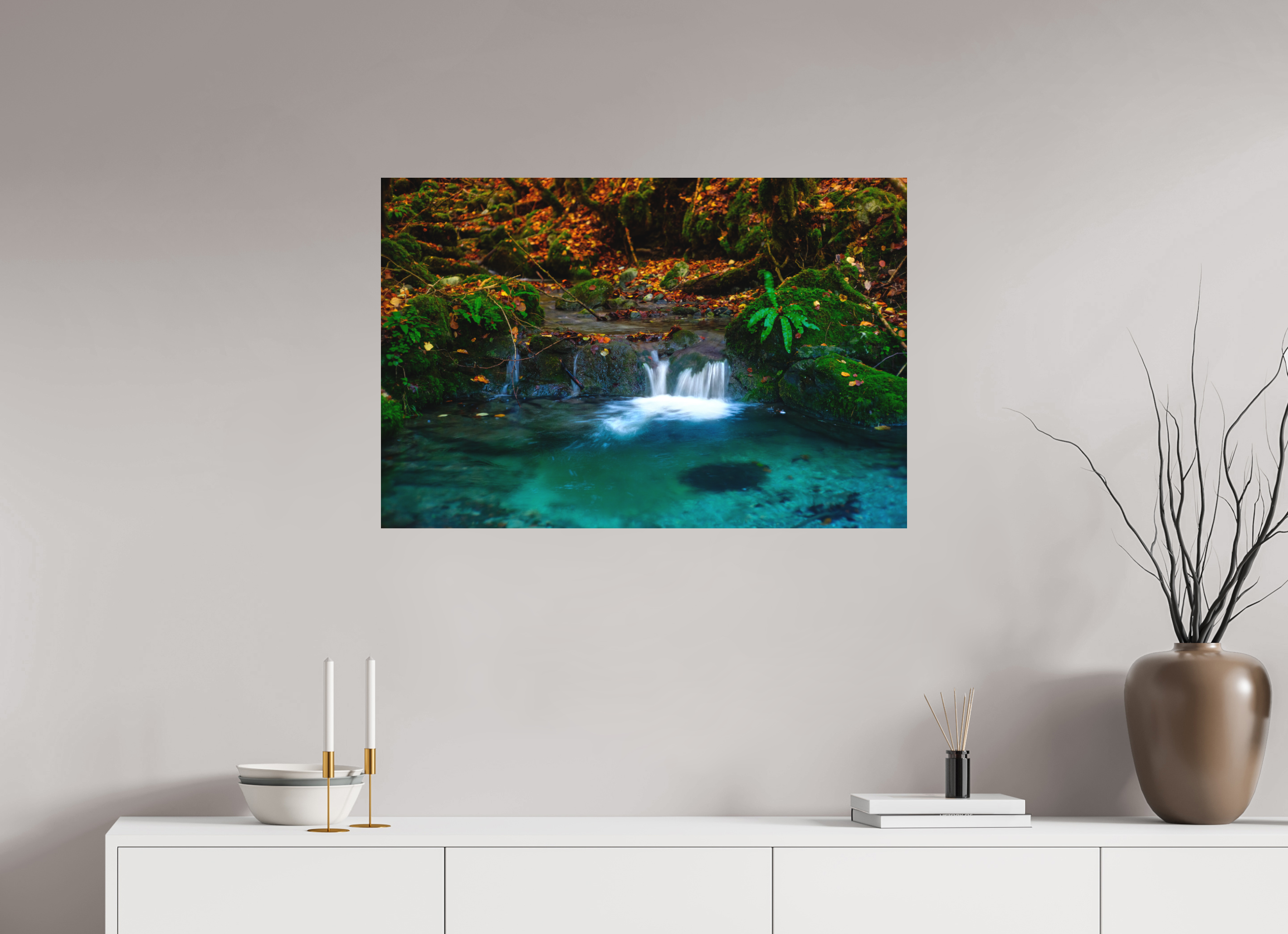 90 x 60 cm, Impression Fine Art sur support rigide - mat De l'eau et des couleurs
