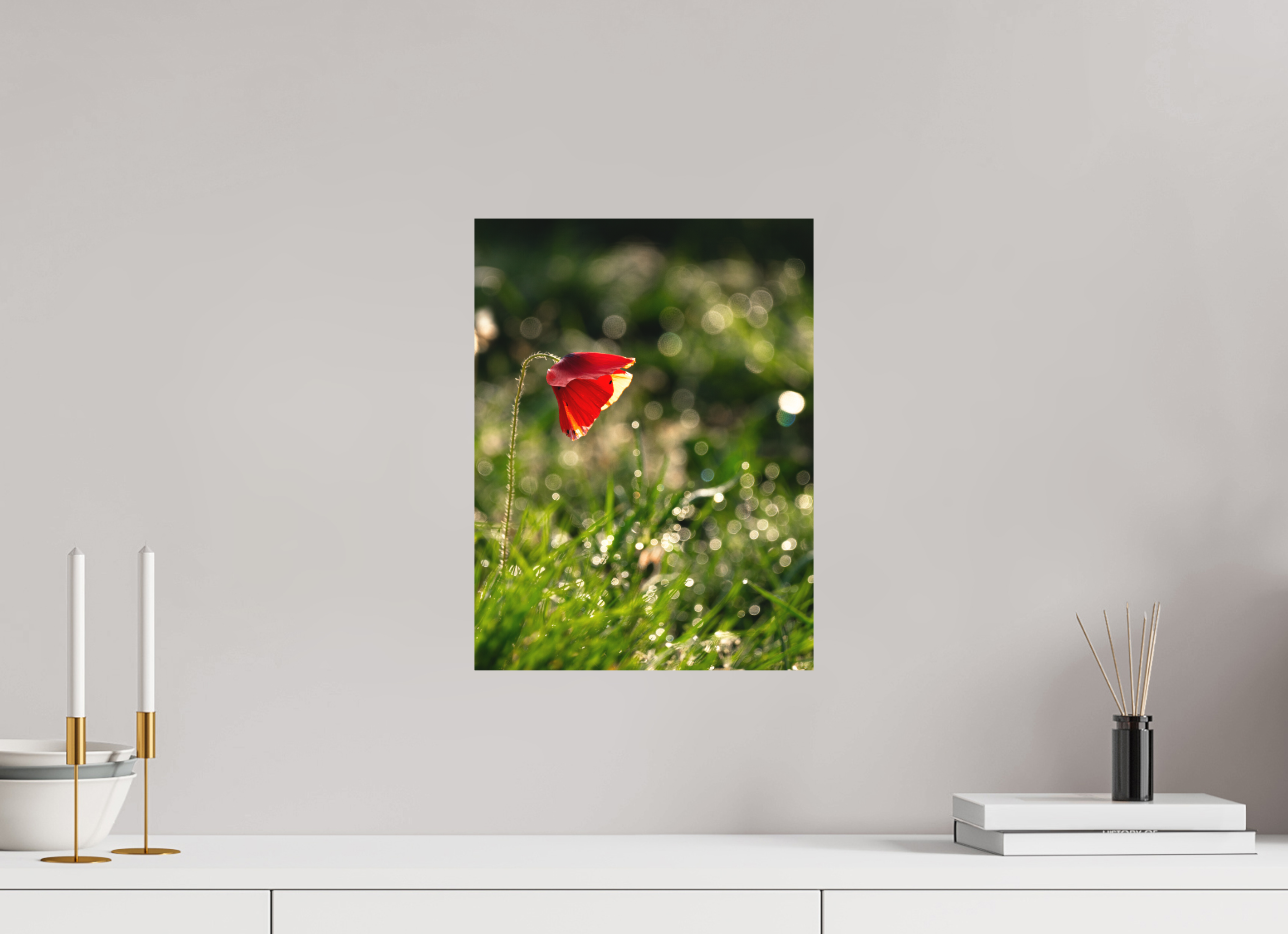 30 x 40 cm, Impression Fine Art - mat coquelicot