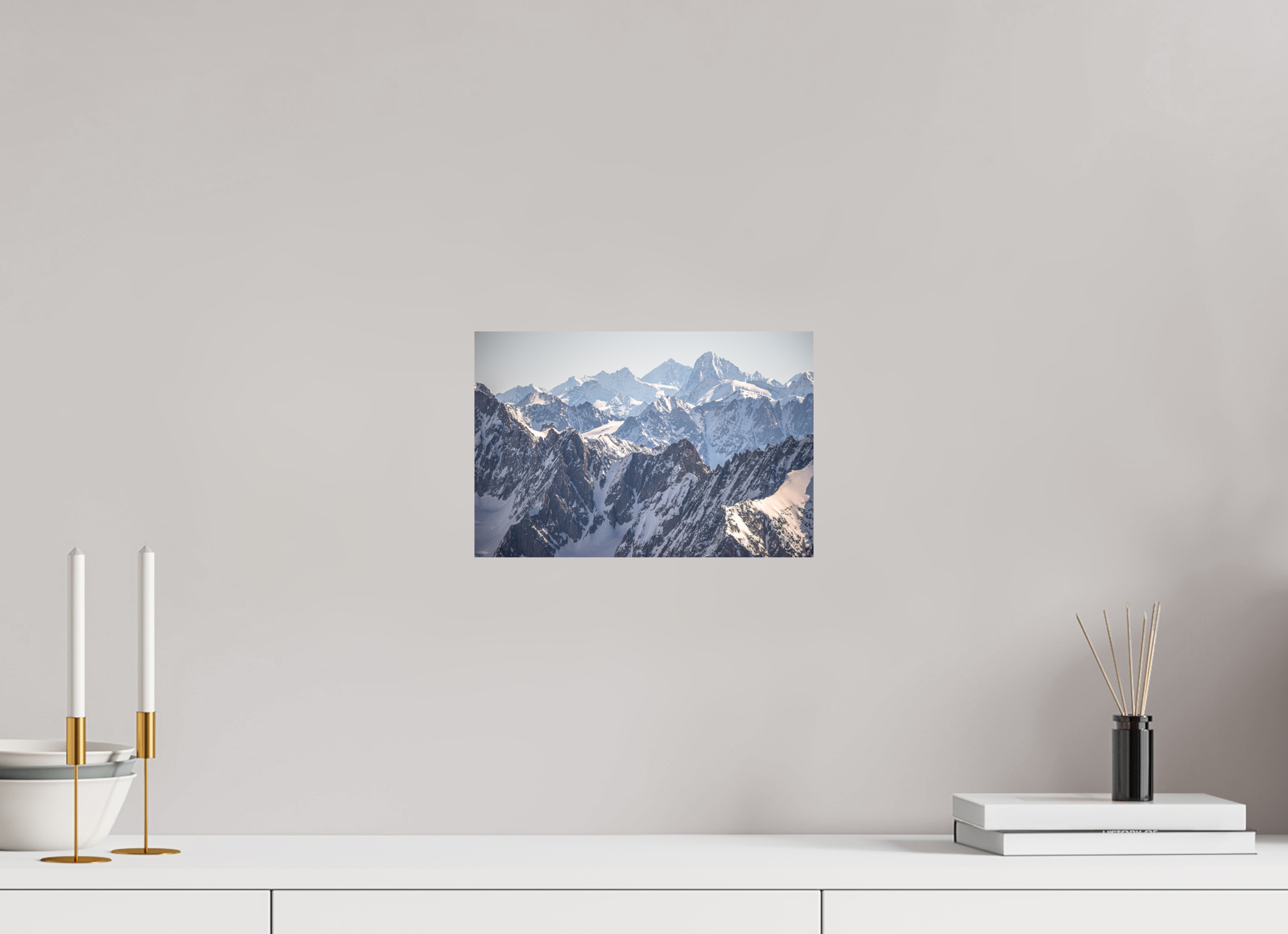 30 x 20 cm, Tirage photo - satiné Dom des Mischabels et Dent Blanche