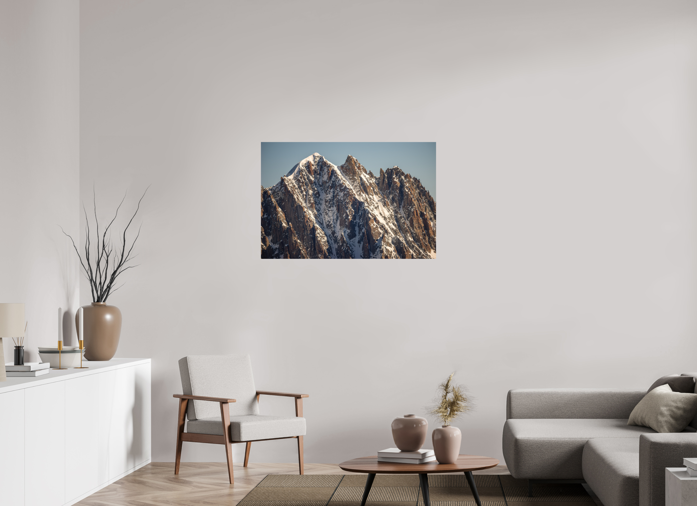 105 x 70 cm, Impression Fine Art - mat L'aiguille Verte