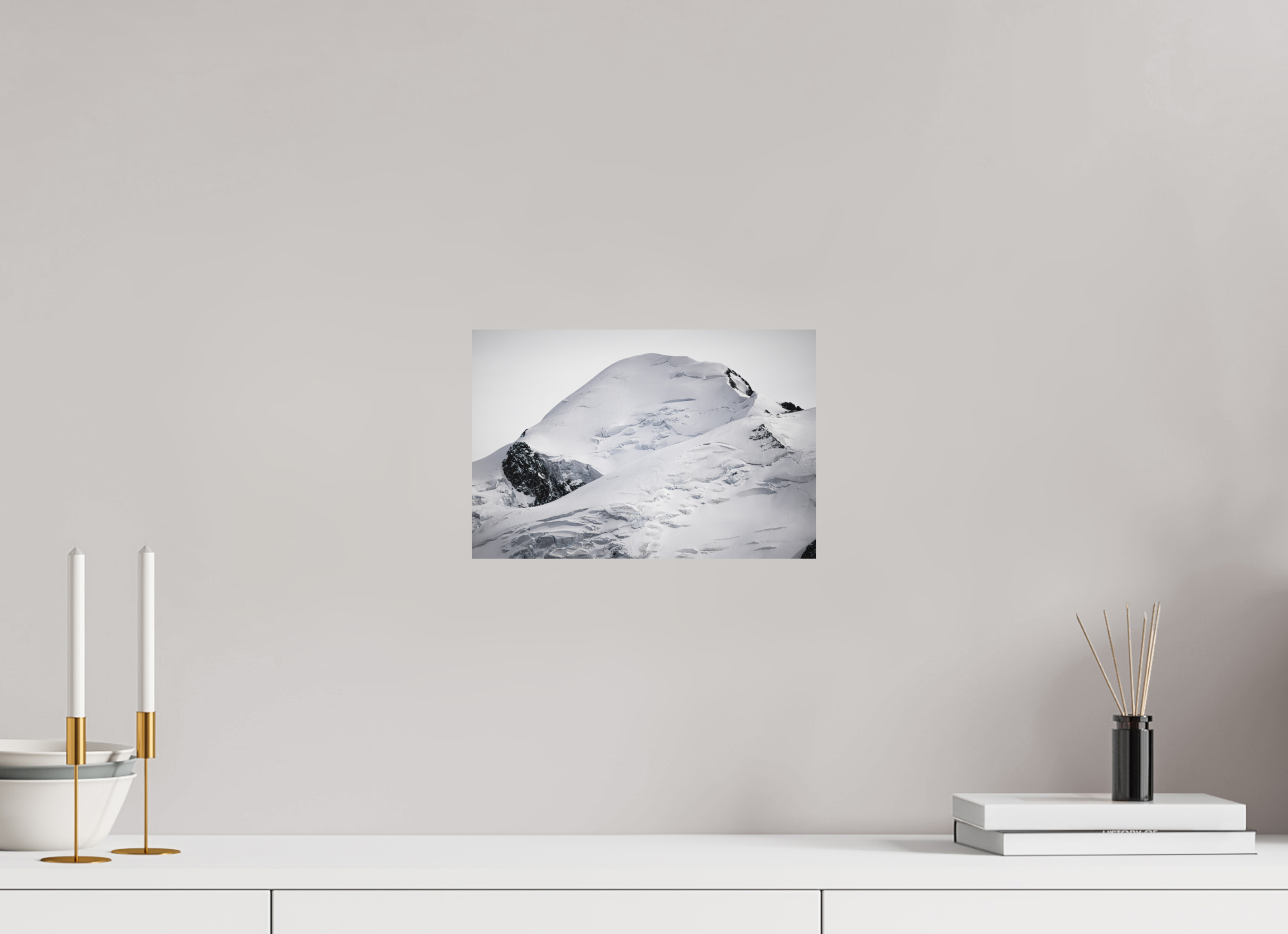 30 x 20 cm, Impression Fine Art sur support rigide - mat Le Mont Blanc