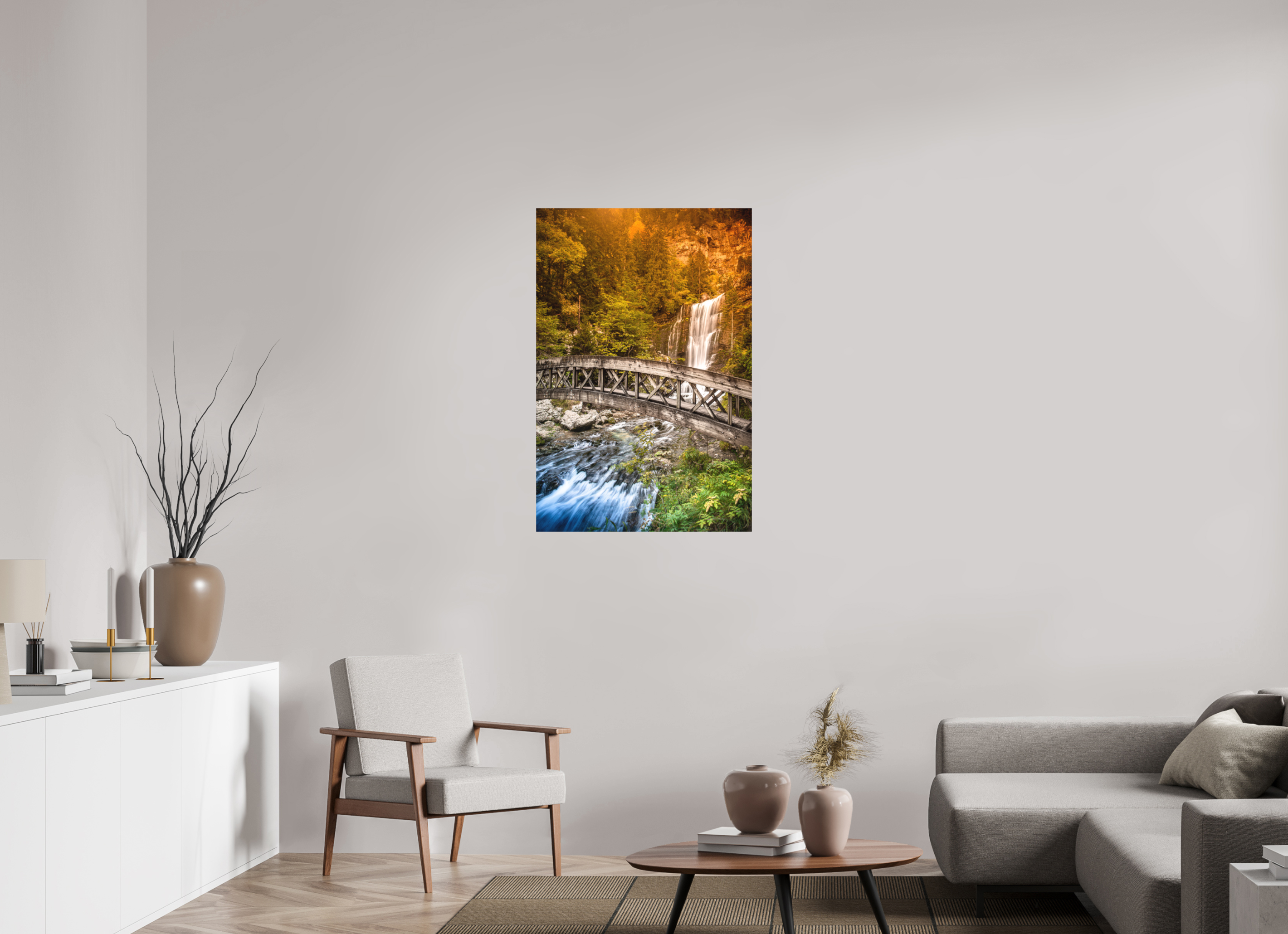70 x 105 cm, Impression Fine Art - mat L'automne en Chartreuse