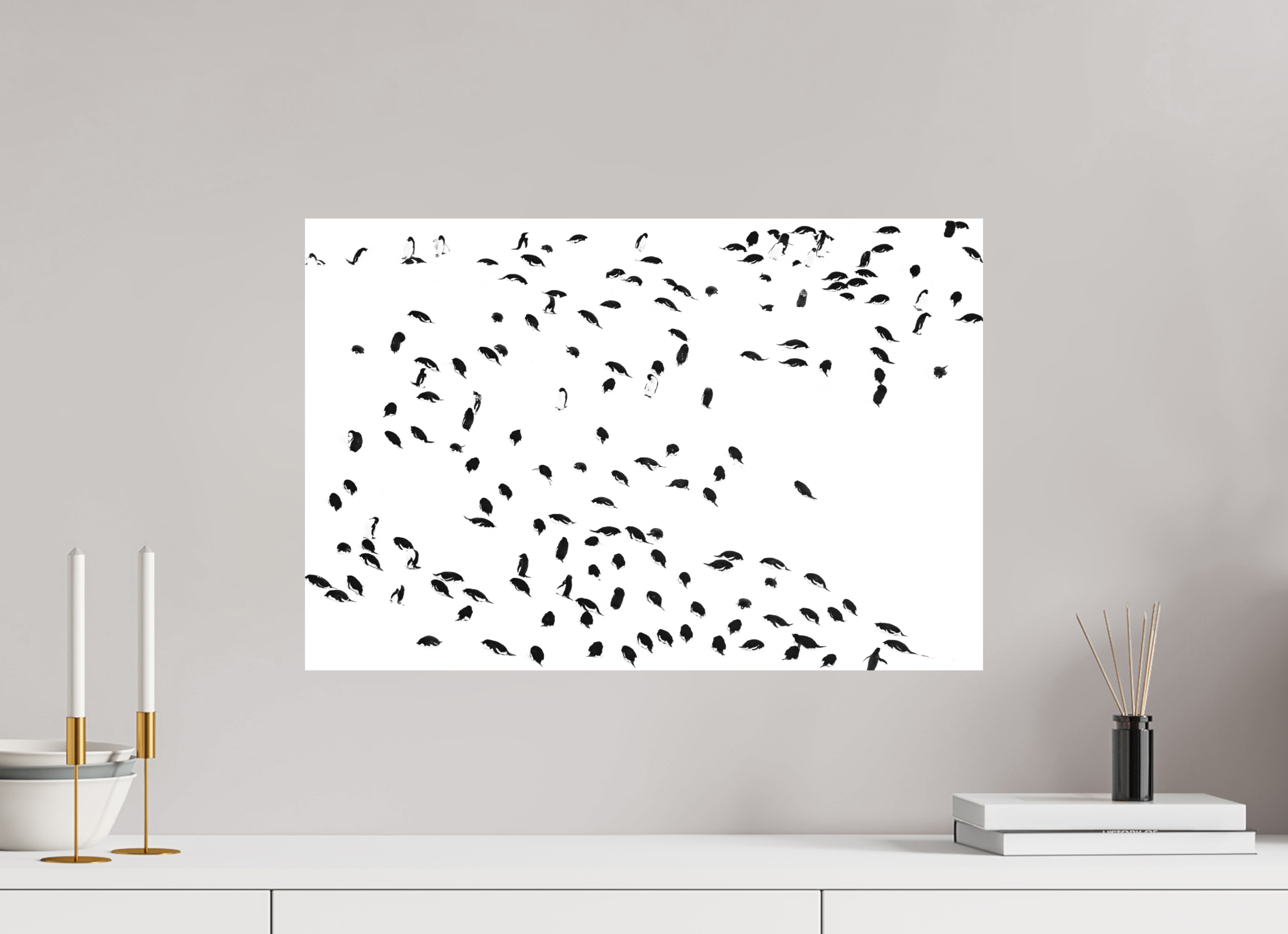 60 x 40 cm, Impression Fine Art - mat La foule