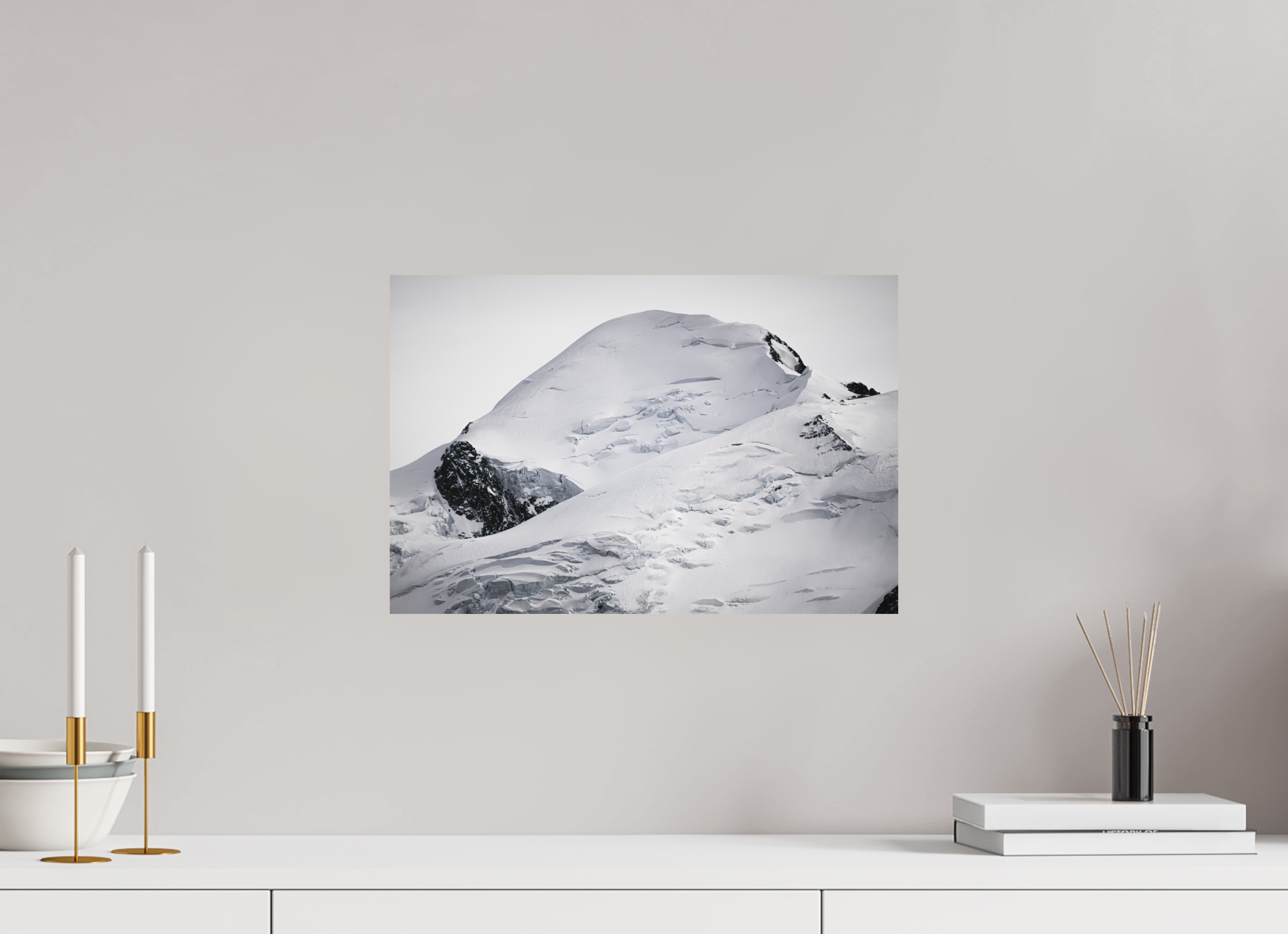 45 x 30 cm, Impression Fine Art - mat Le Mont Blanc