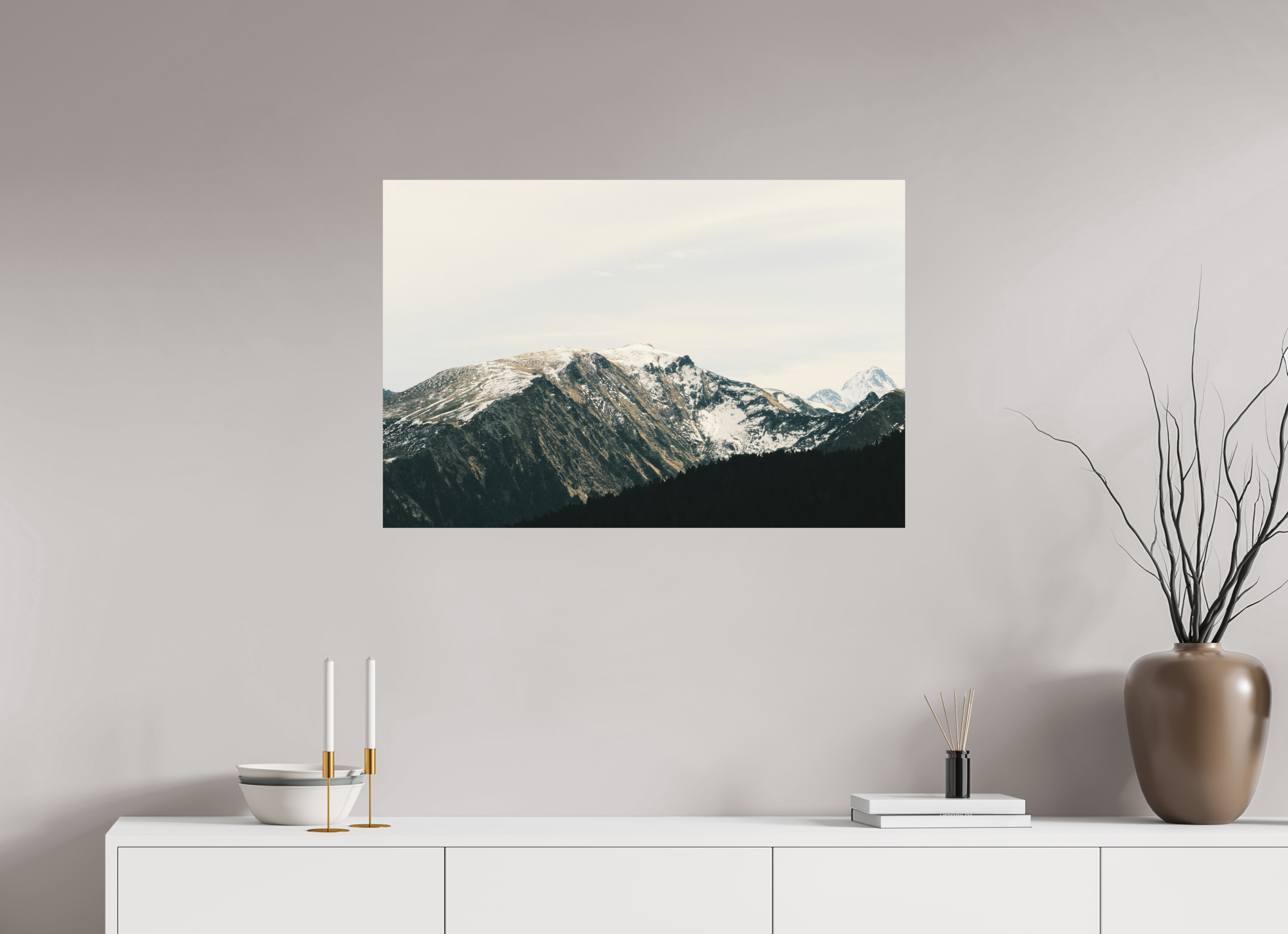 90 x 60 cm, Impression Fine Art - mat Une douce journée d'hiver