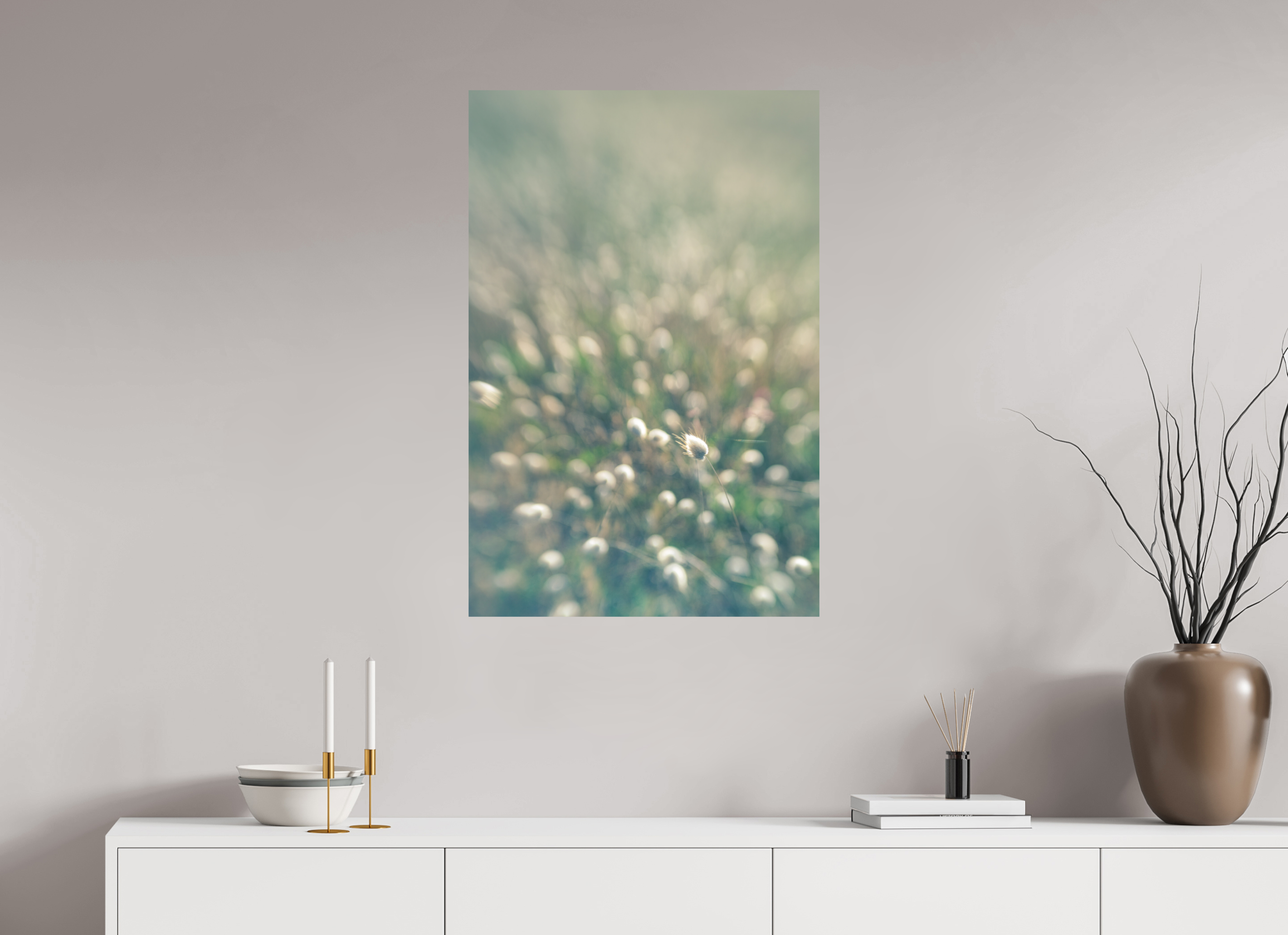 60 x 90 cm, Impression Fine Art sur support rigide - mat mouton