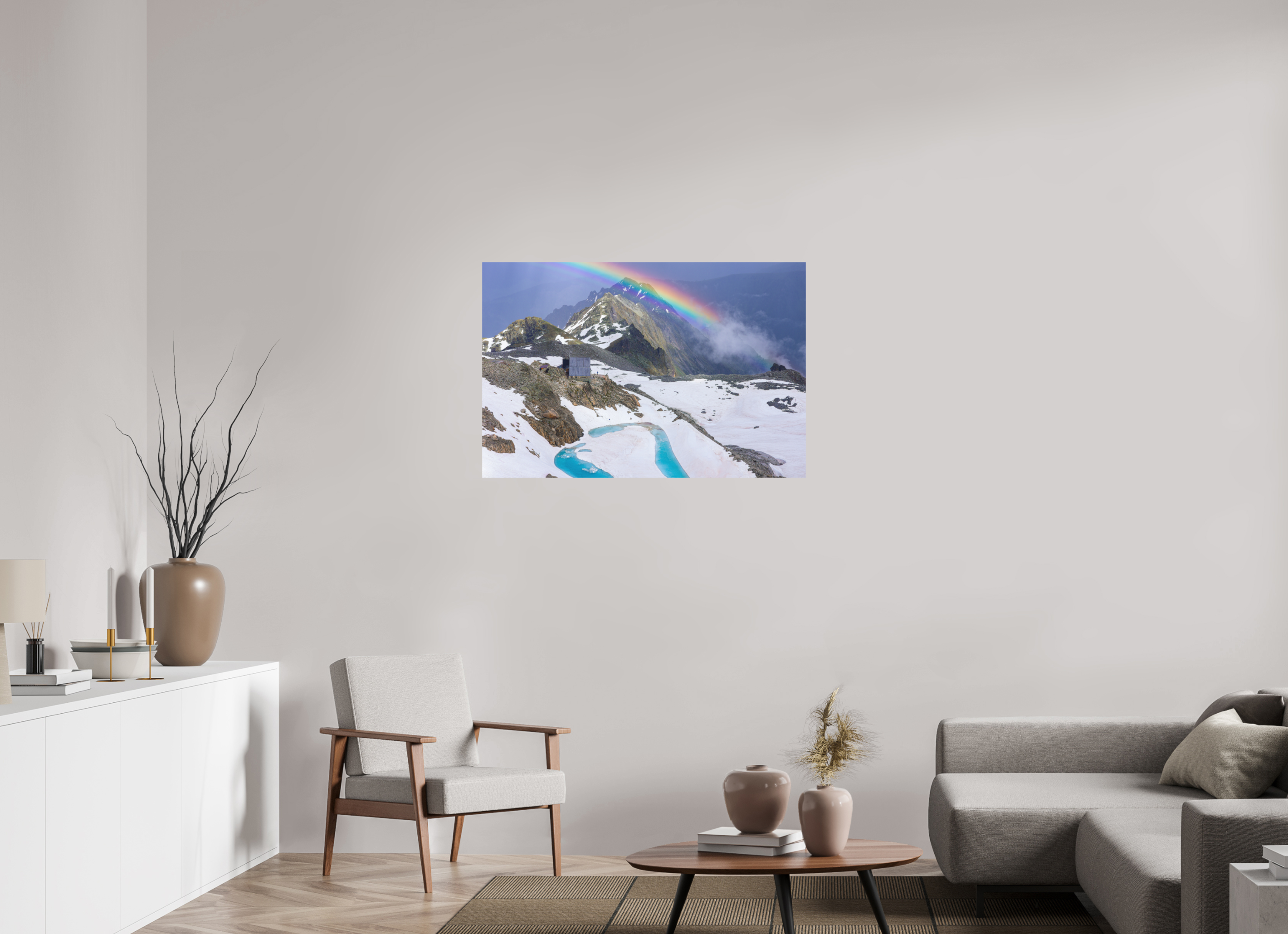 105 x 70 cm, Impression Fine Art - mat Cabane d'Orny