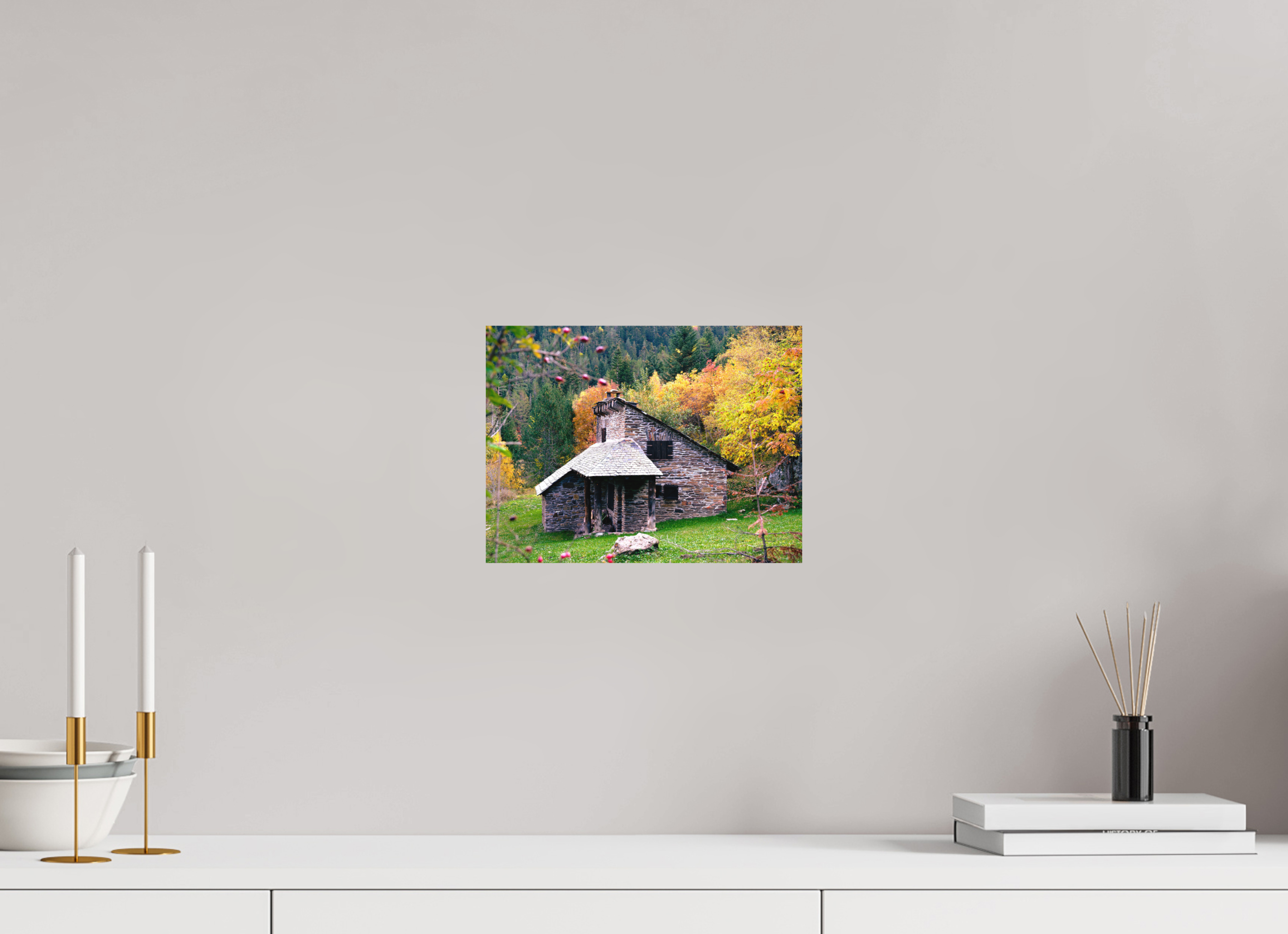 28 x 21 cm, Tirage photo - satiné Une petite maison dans la prairie