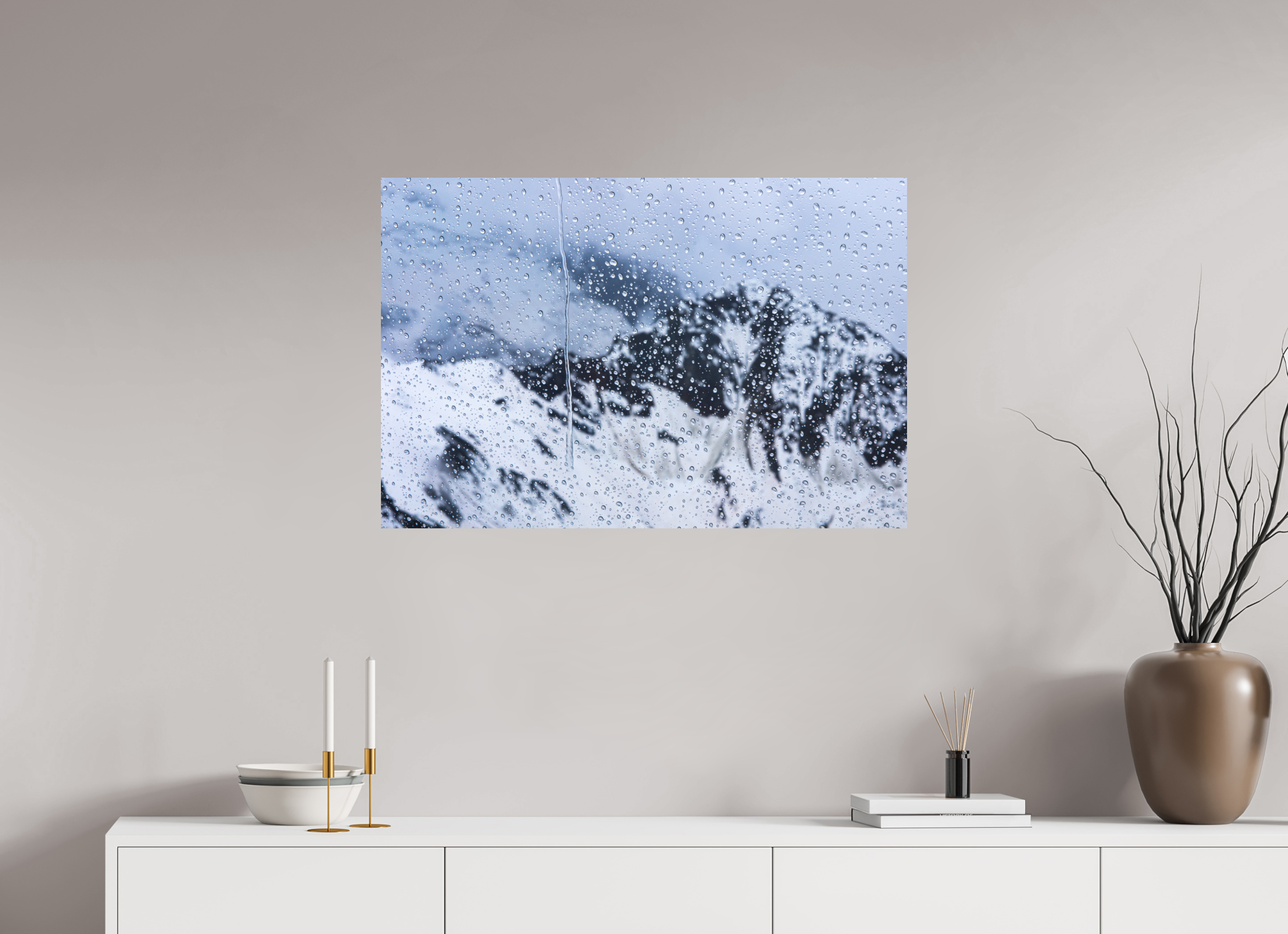 90 x 60 cm, Impression Fine Art sur support rigide - mat Mauvaise météo