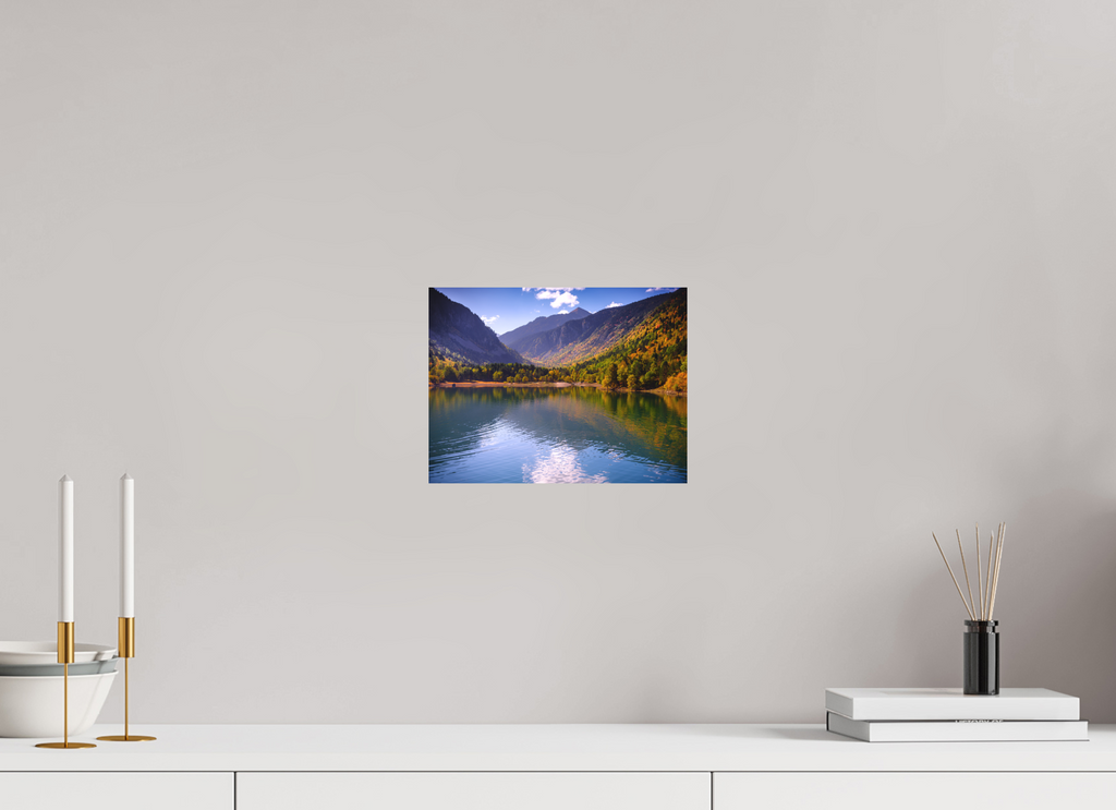 26,4 x 20 cm, Tirage photo - satiné Lac et automne