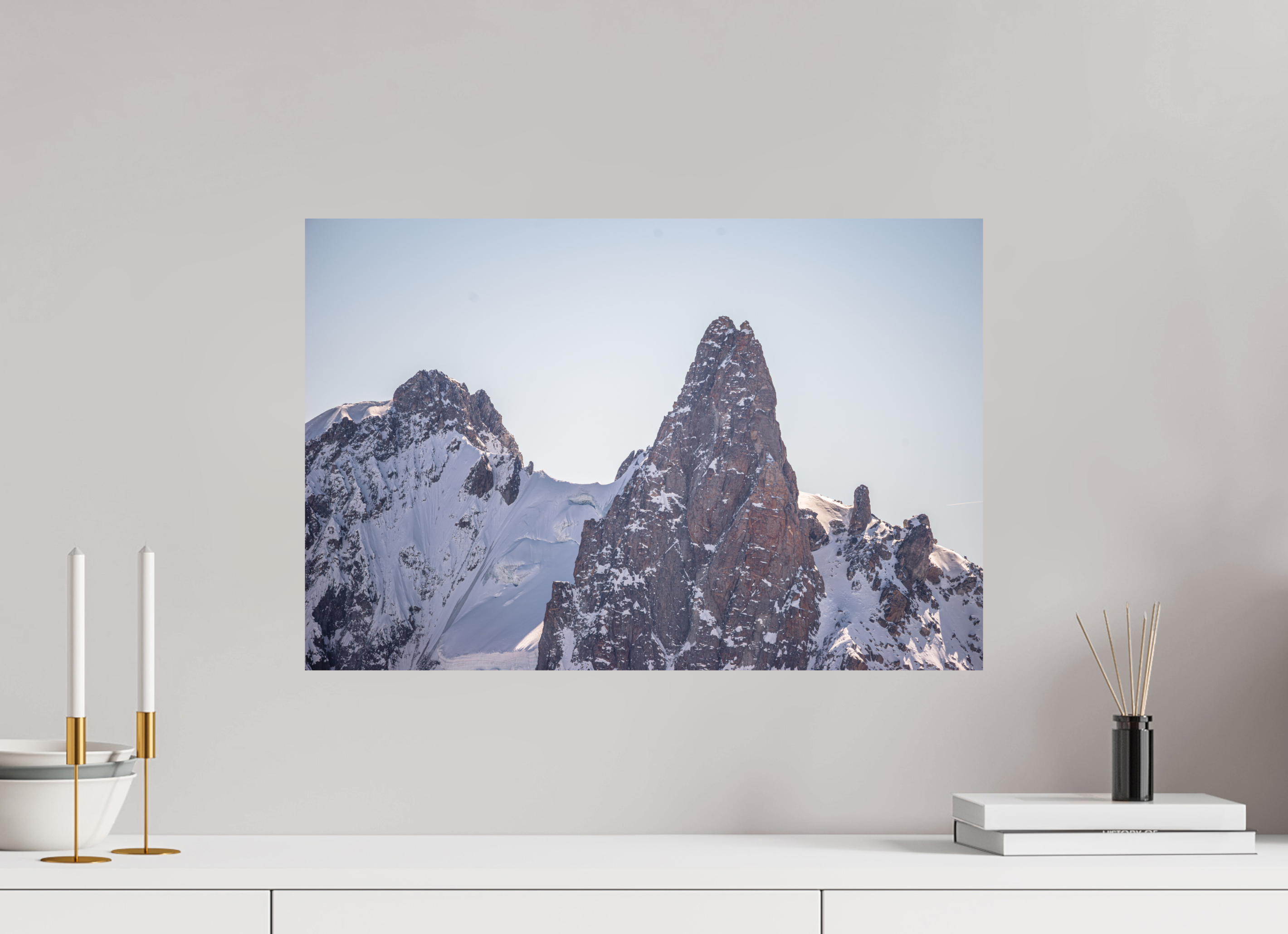 60 x 40 cm, Tirage photo - satiné La Dent du Géant