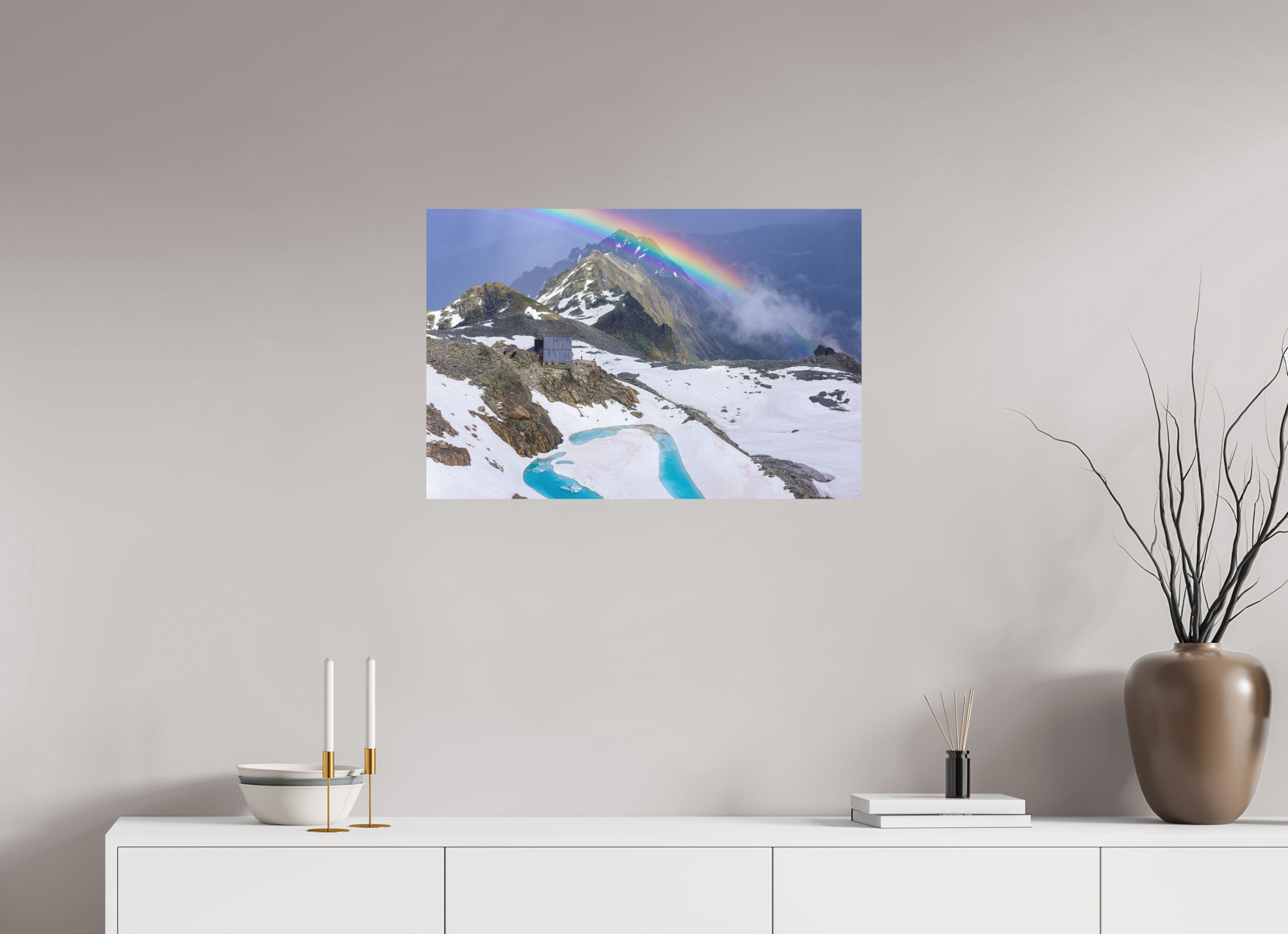 75 x 50 cm, Impression Fine Art - mat Cabane d'Orny