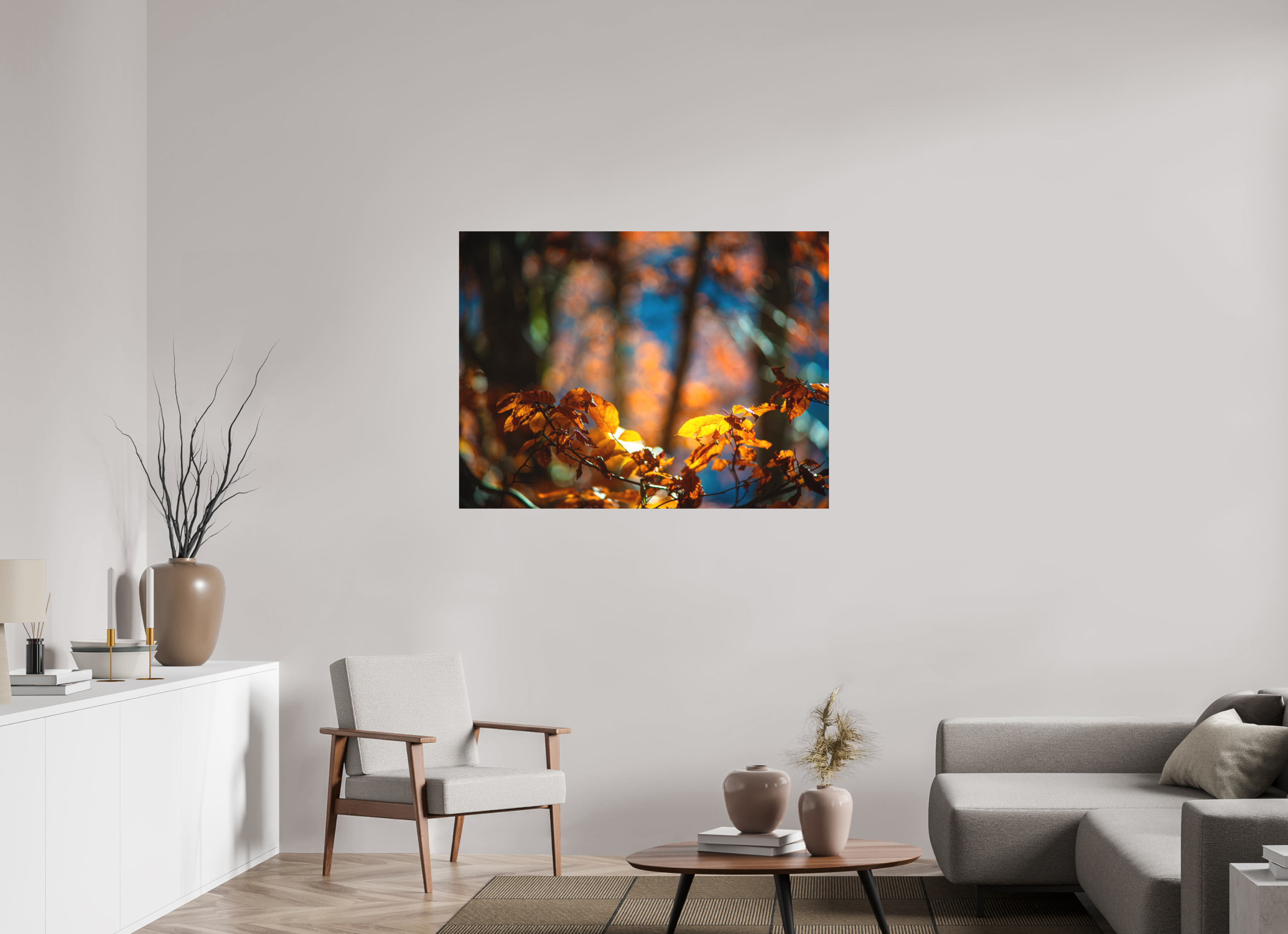 120 x 90 cm, Tirage photo - satiné La folie des couleurs I