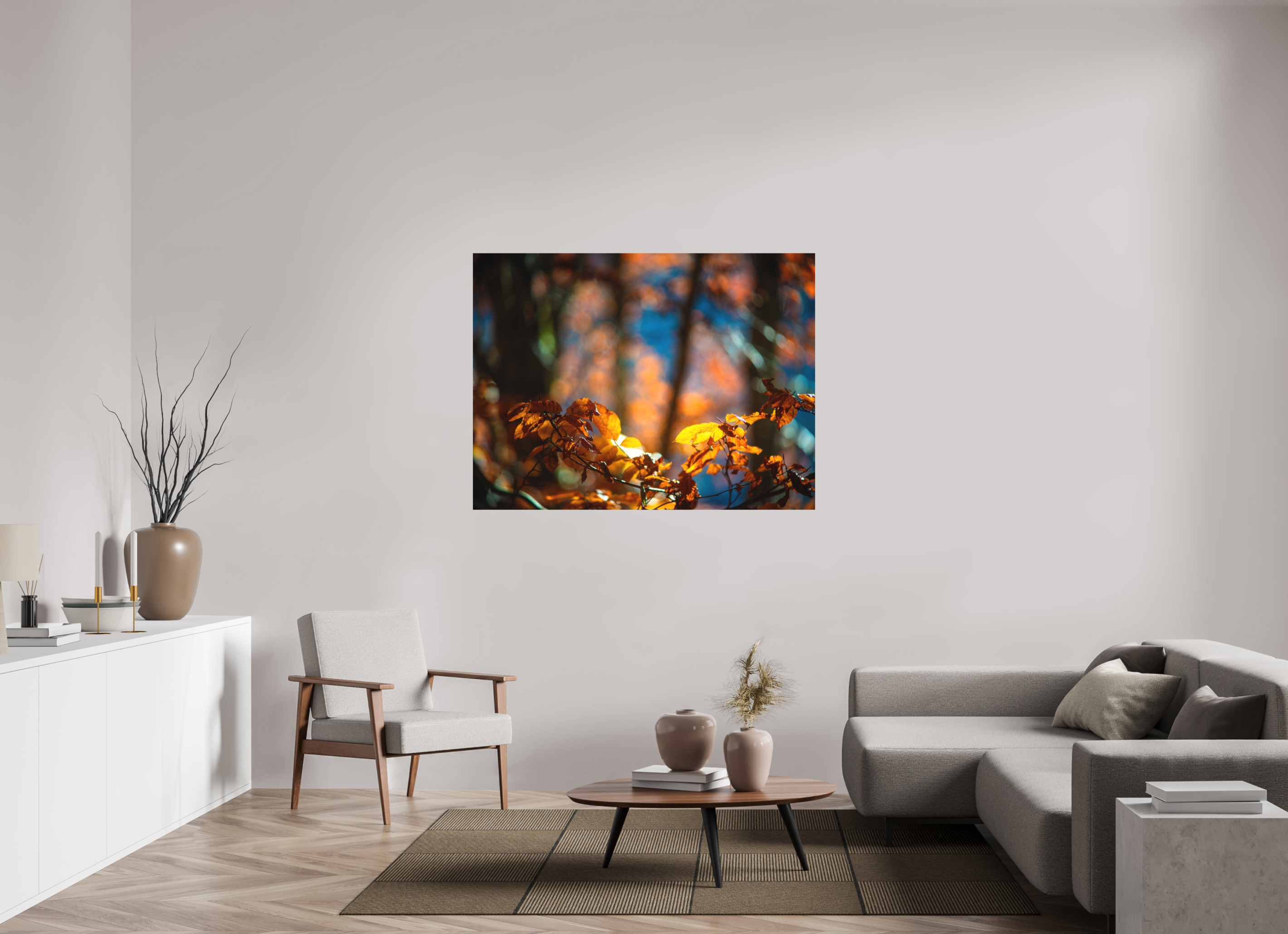 140 x 105 cm, Tirage photo - satiné La folie des couleurs I