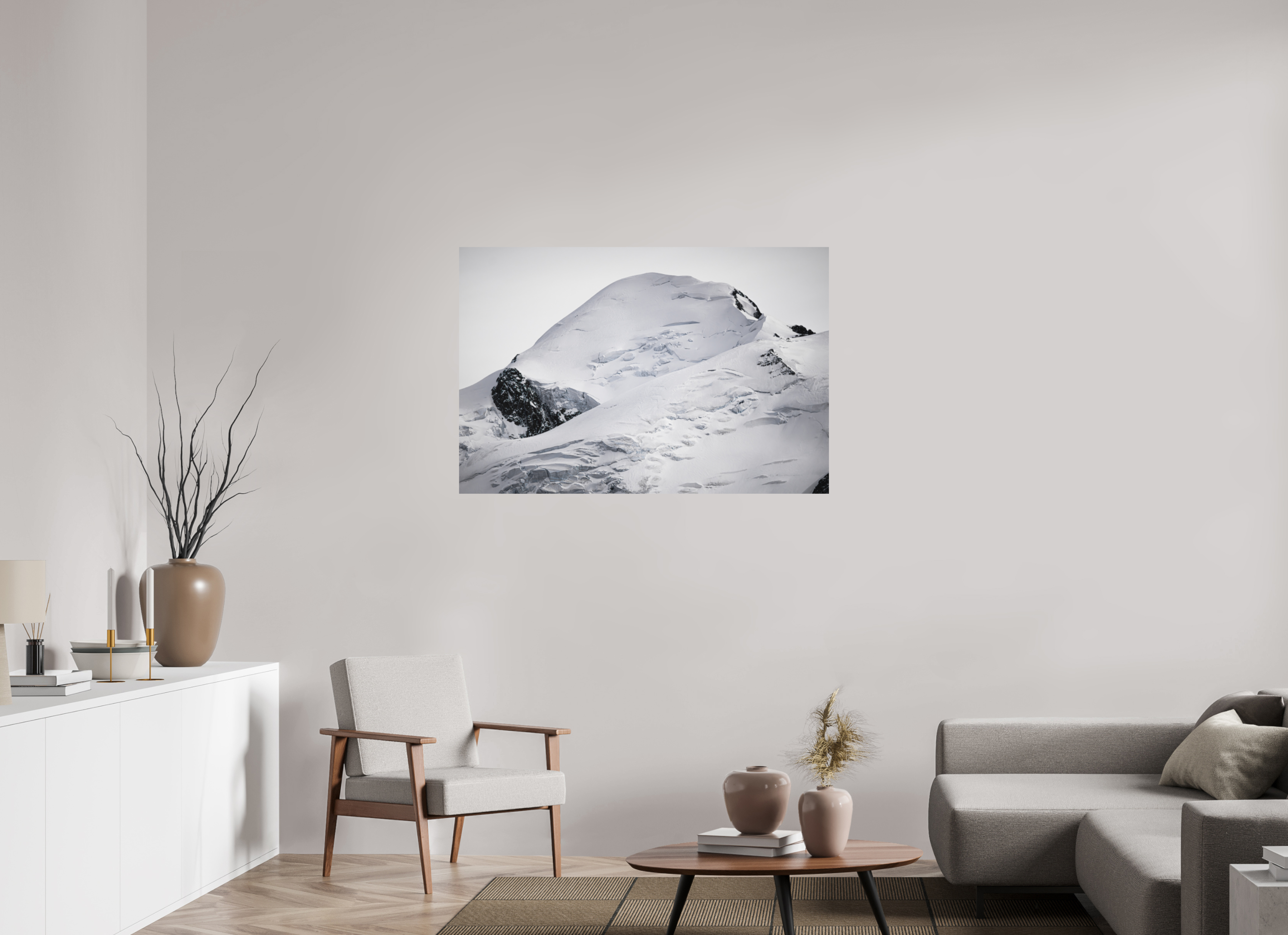 120 x 80 cm, Impression Fine Art - mat Le Mont Blanc