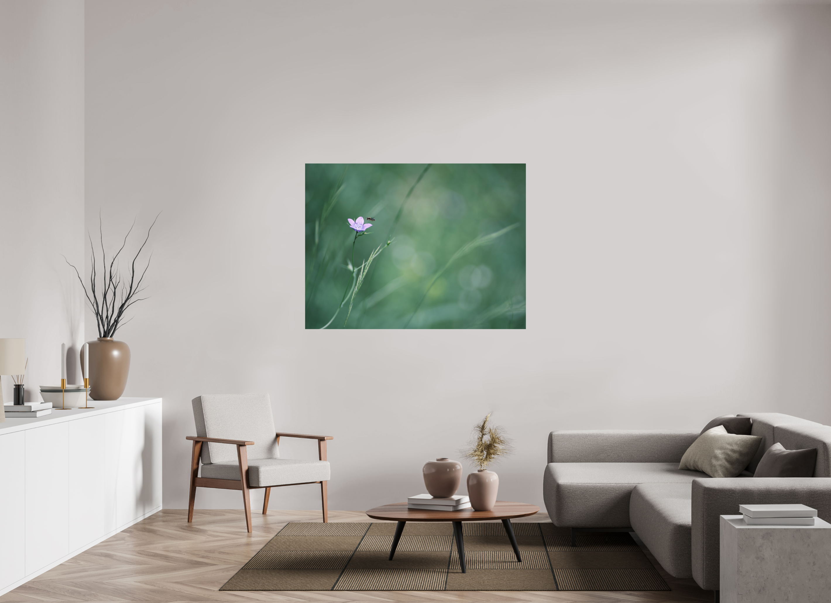 140 x 105 cm, Tirage photo - satiné Petite fleur des champs