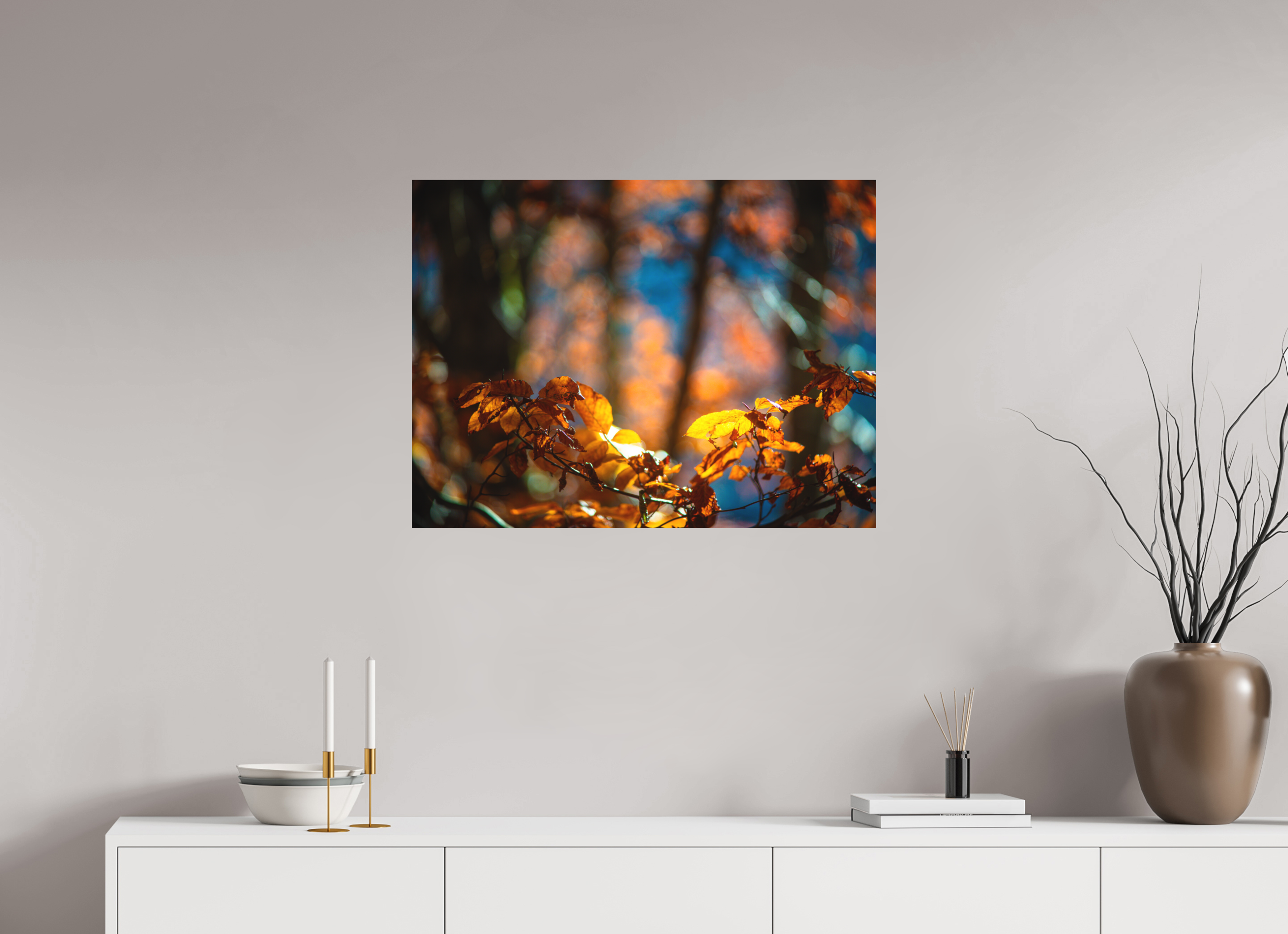 80 x 60 cm, Tirage photo - satiné La folie des couleurs I