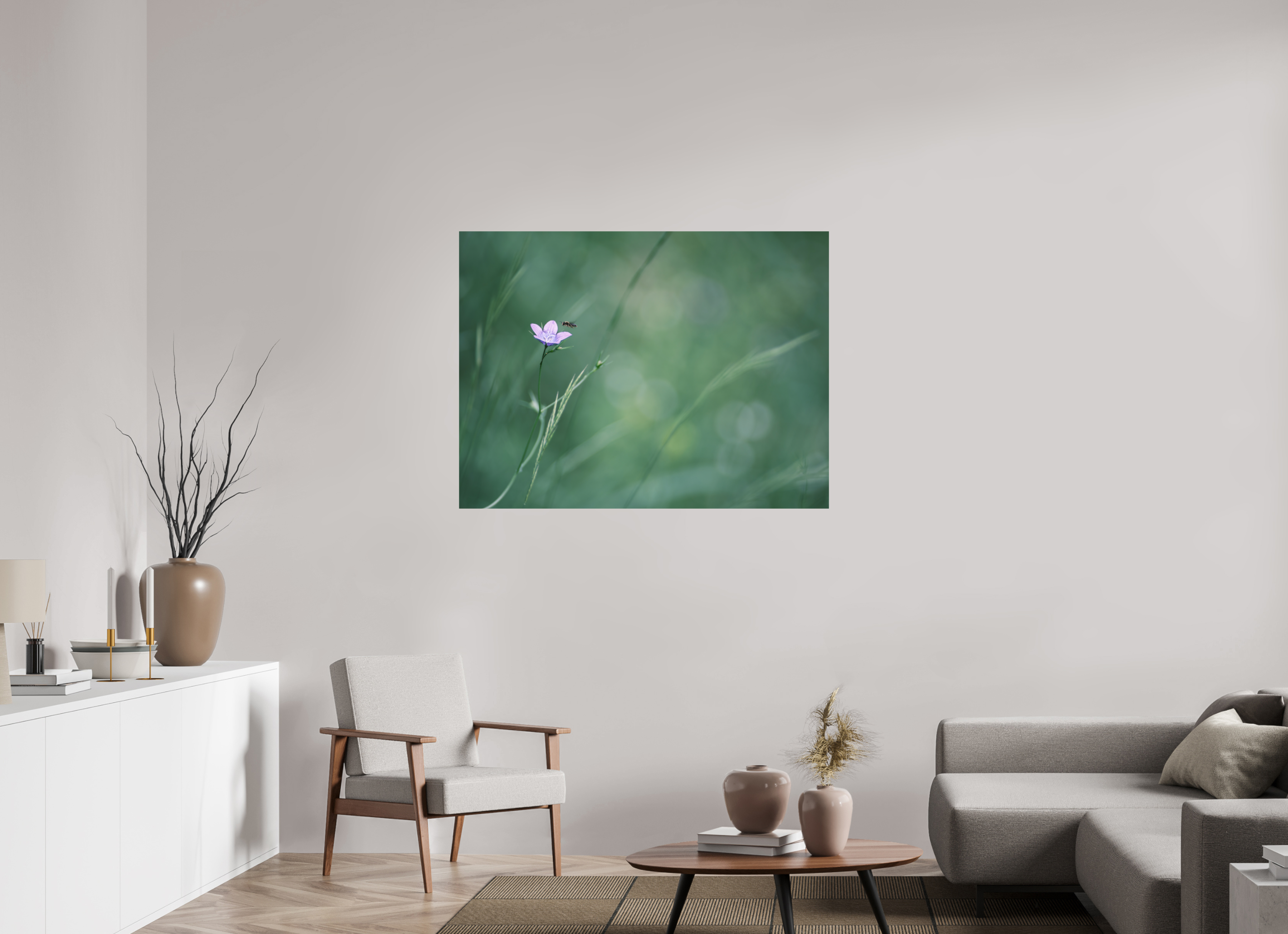 120 x 90 cm, Tirage photo - satiné Petite fleur des champs