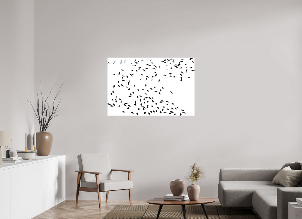 120 x 80 cm, Impression Fine Art sur support rigide - mat La foule
