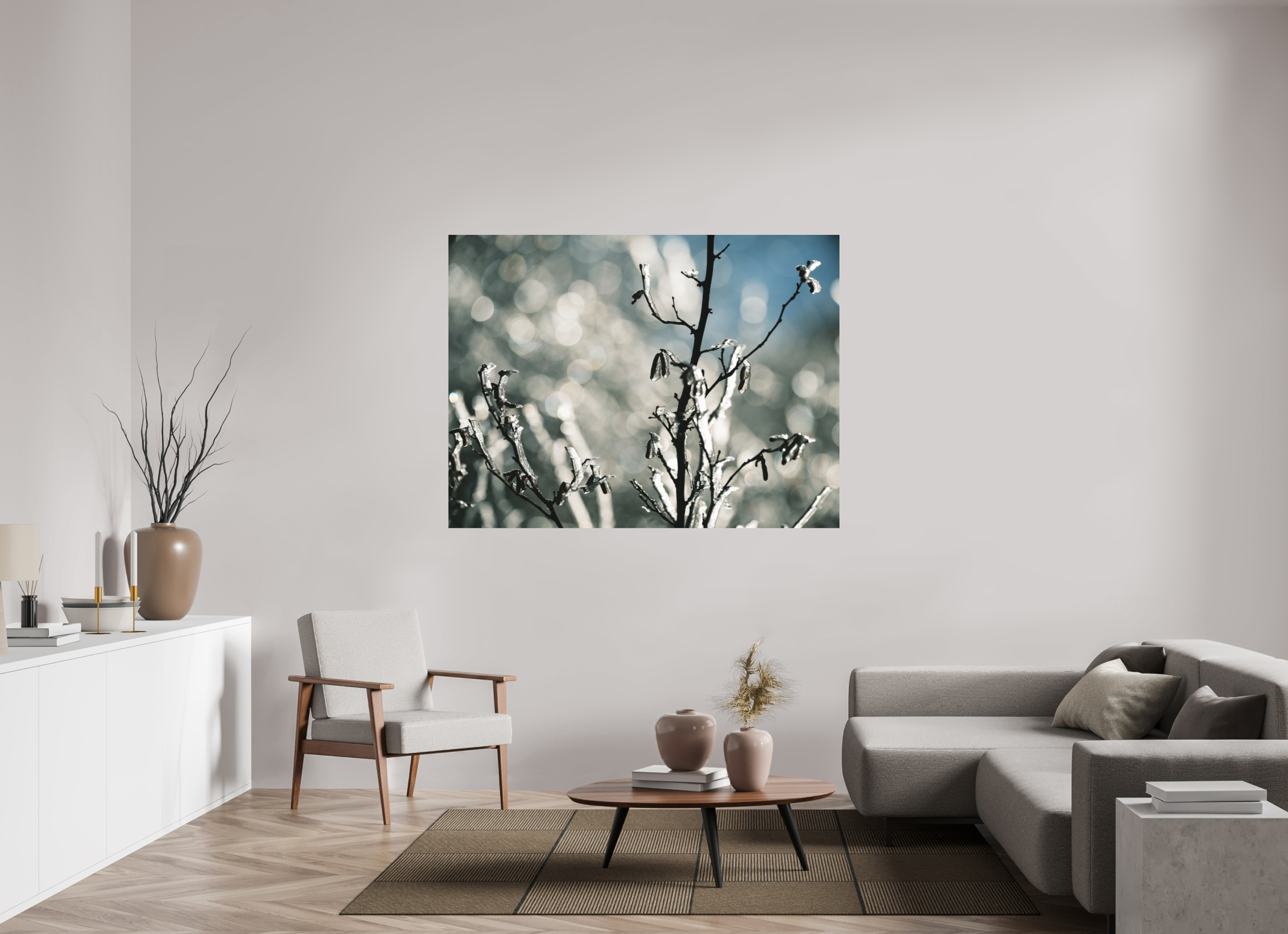 160 x 120 cm, Tirage photo - satiné Figé dans le froid