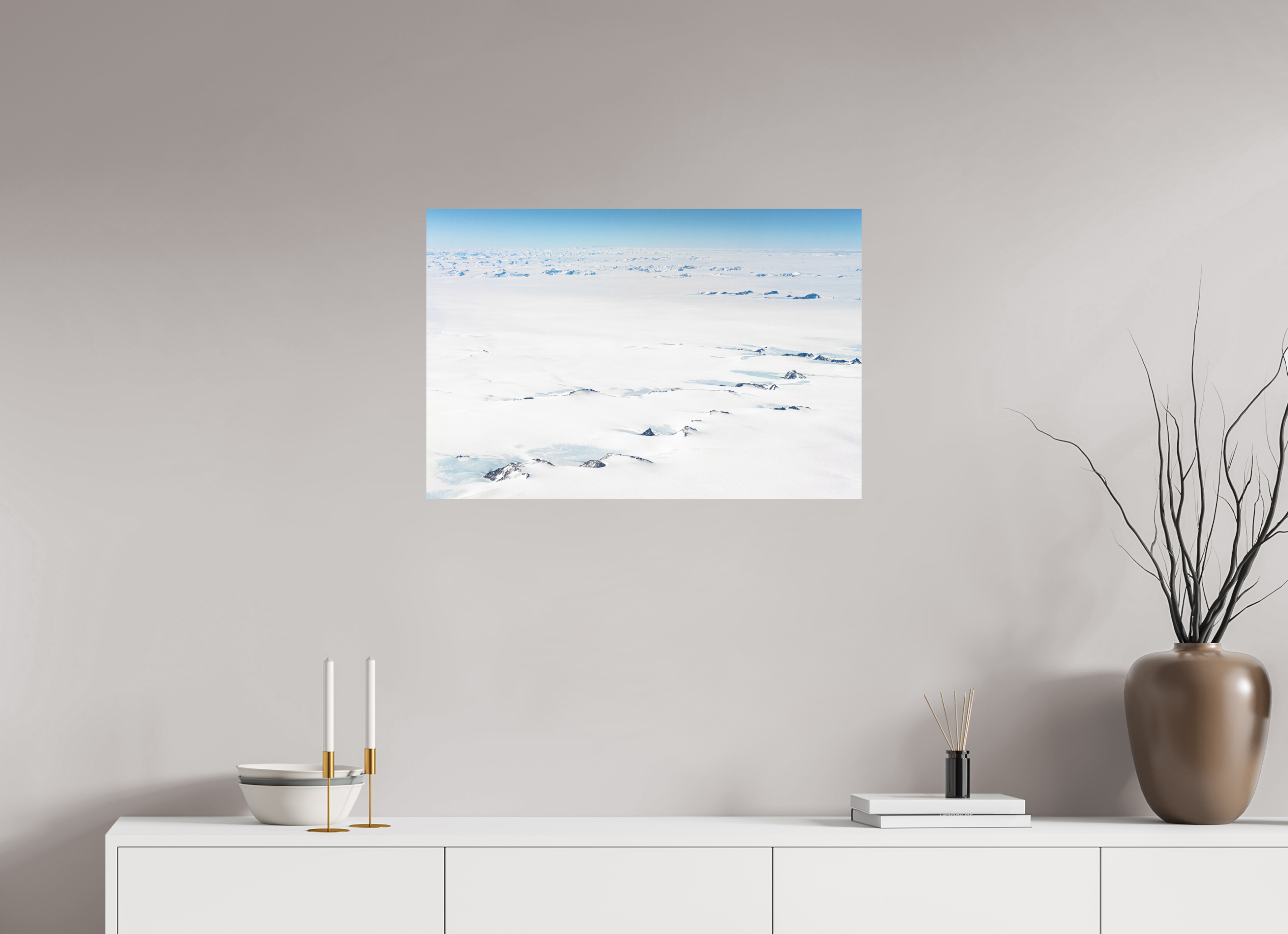 75 x 50 cm, Impression Fine Art - mat Le Continent Glacé