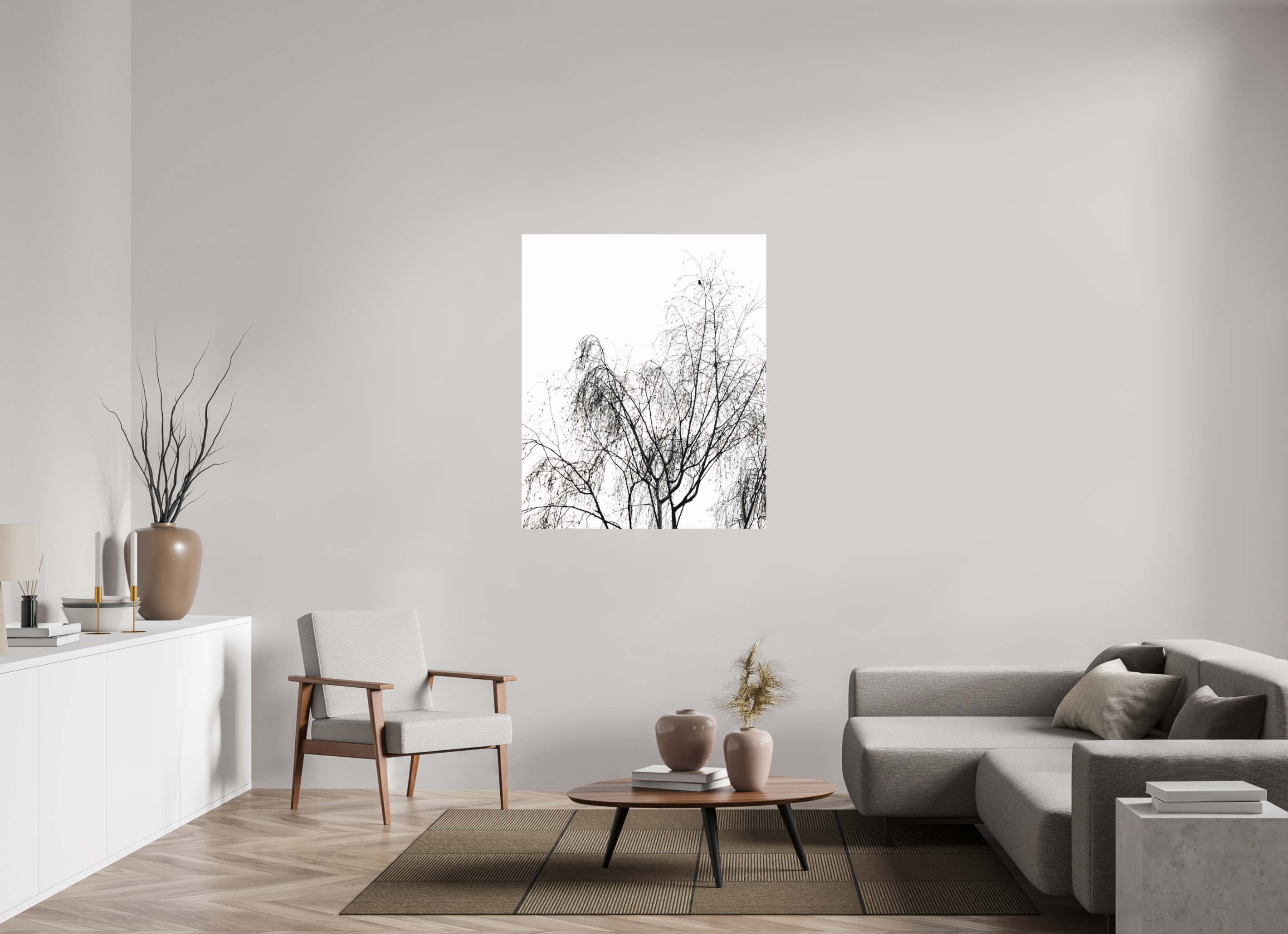 100 x 120,5 cm, Tirage photo - satiné Perché