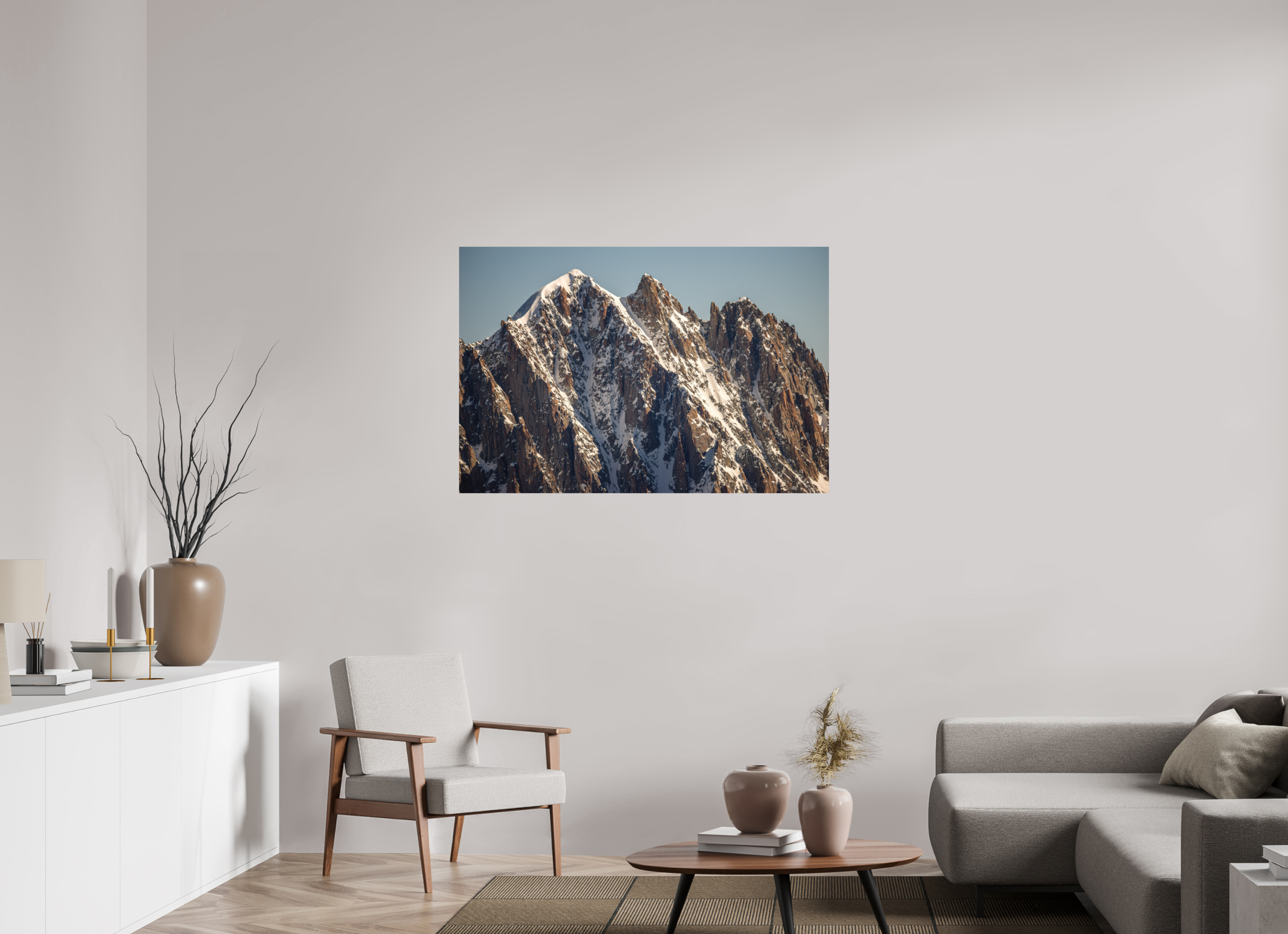 120 x 80 cm, Tirage photo - satiné L'aiguille Verte
