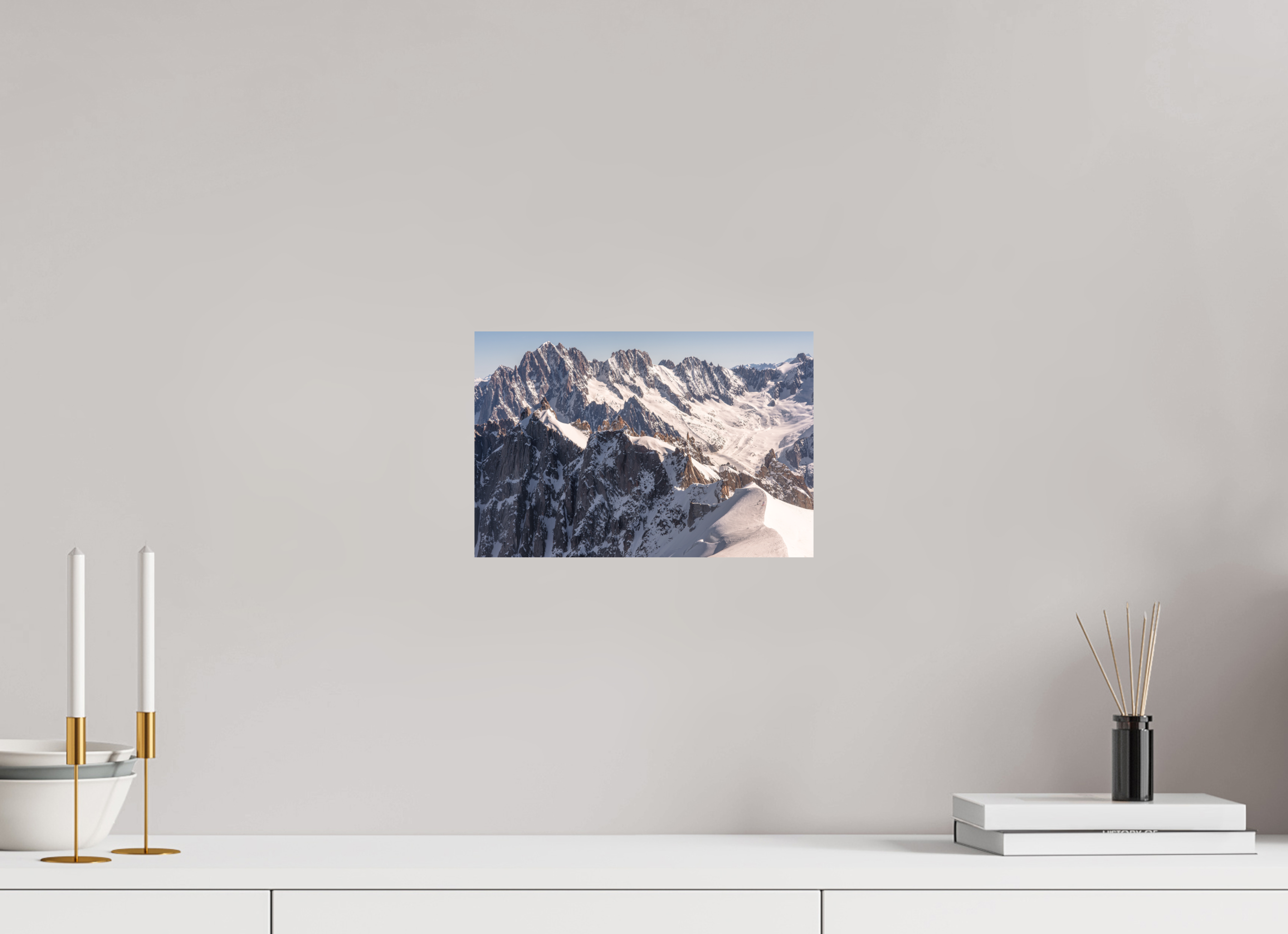 30 x 20 cm, Impression Fine Art - mat Aiguille Verte, les Droites et les Courtes