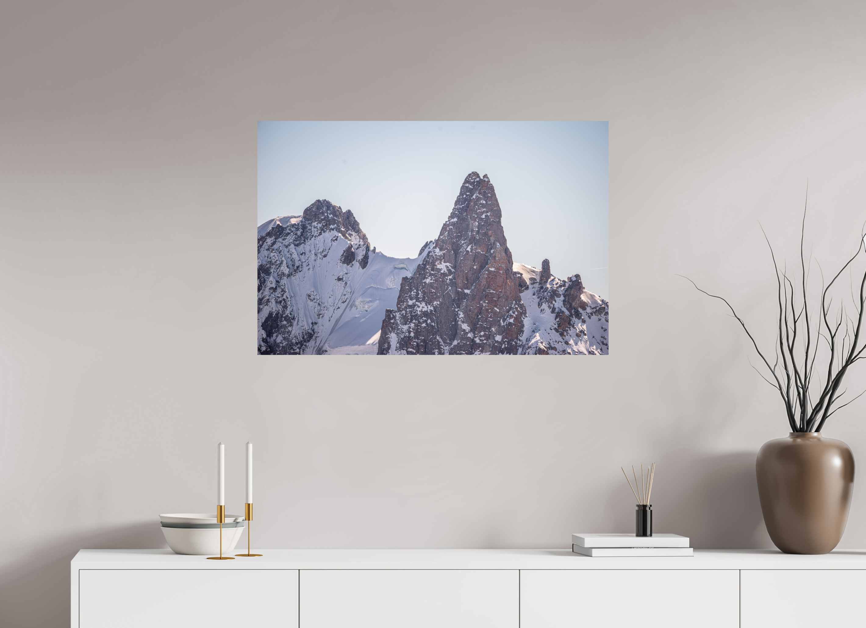 90 x 60 cm, Impression Fine Art - mat La Dent du Géant