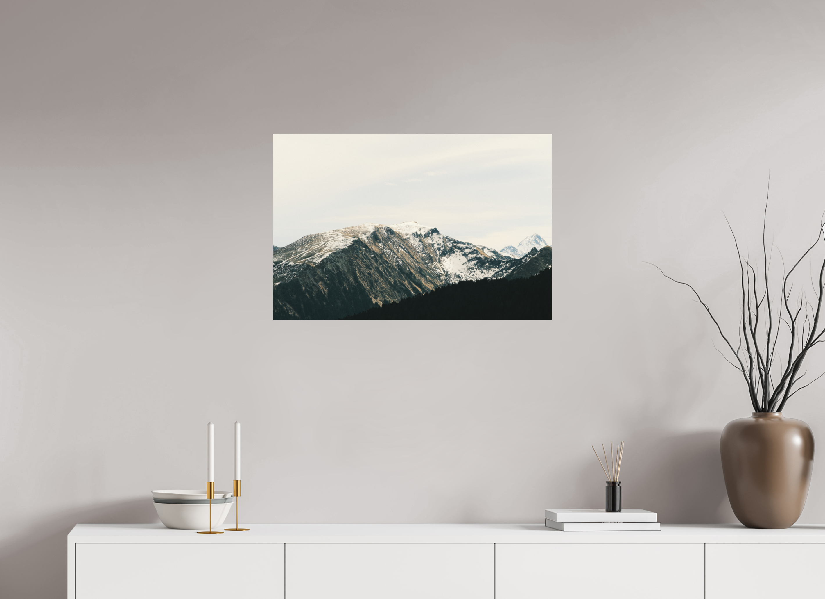 75 x 50 cm, Impression Fine Art - mat Une douce journée d'hiver