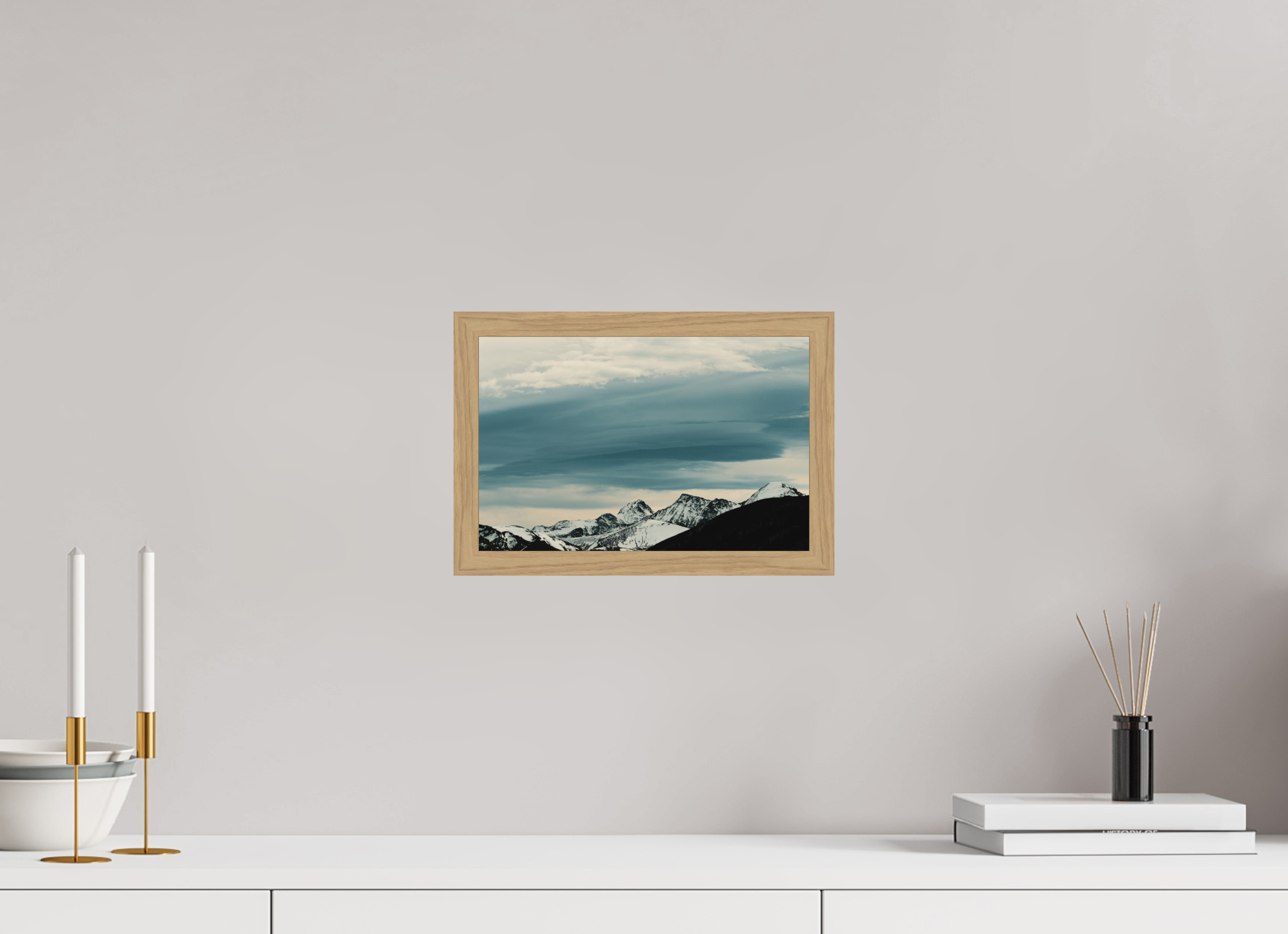 30 x 20 cm, Impression Fine Art encadrée en chêne naturel - mat Crabère & Maubermé