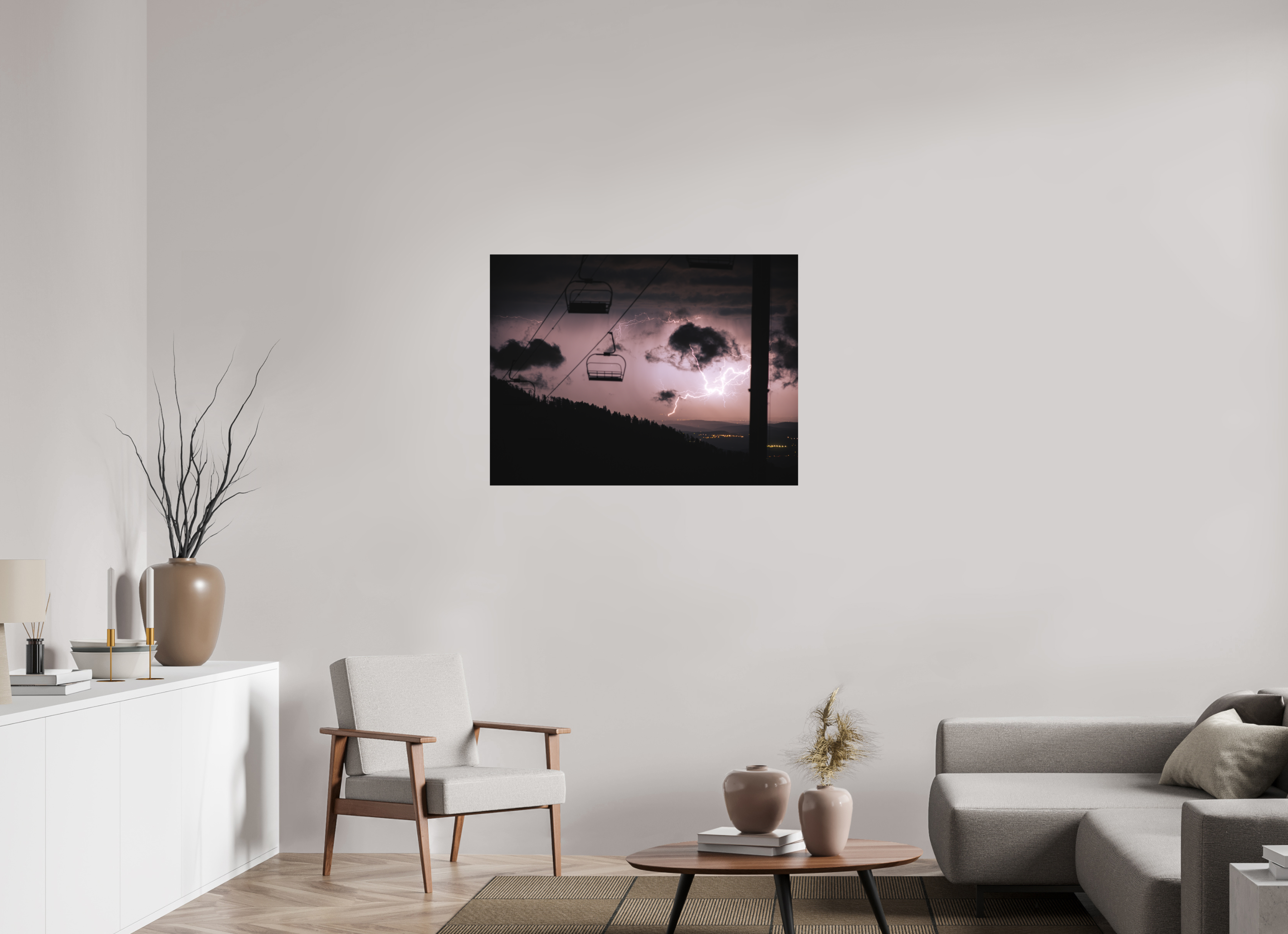 100 x 75 cm, Tirage photo - satiné Tonnerre de Mourtis