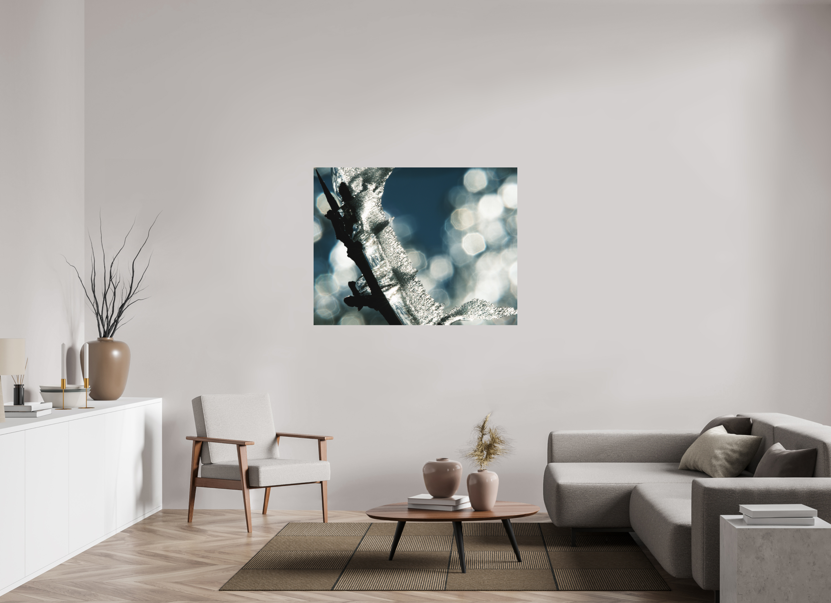 129,2 x 100 cm, Tirage photo - satiné Givré