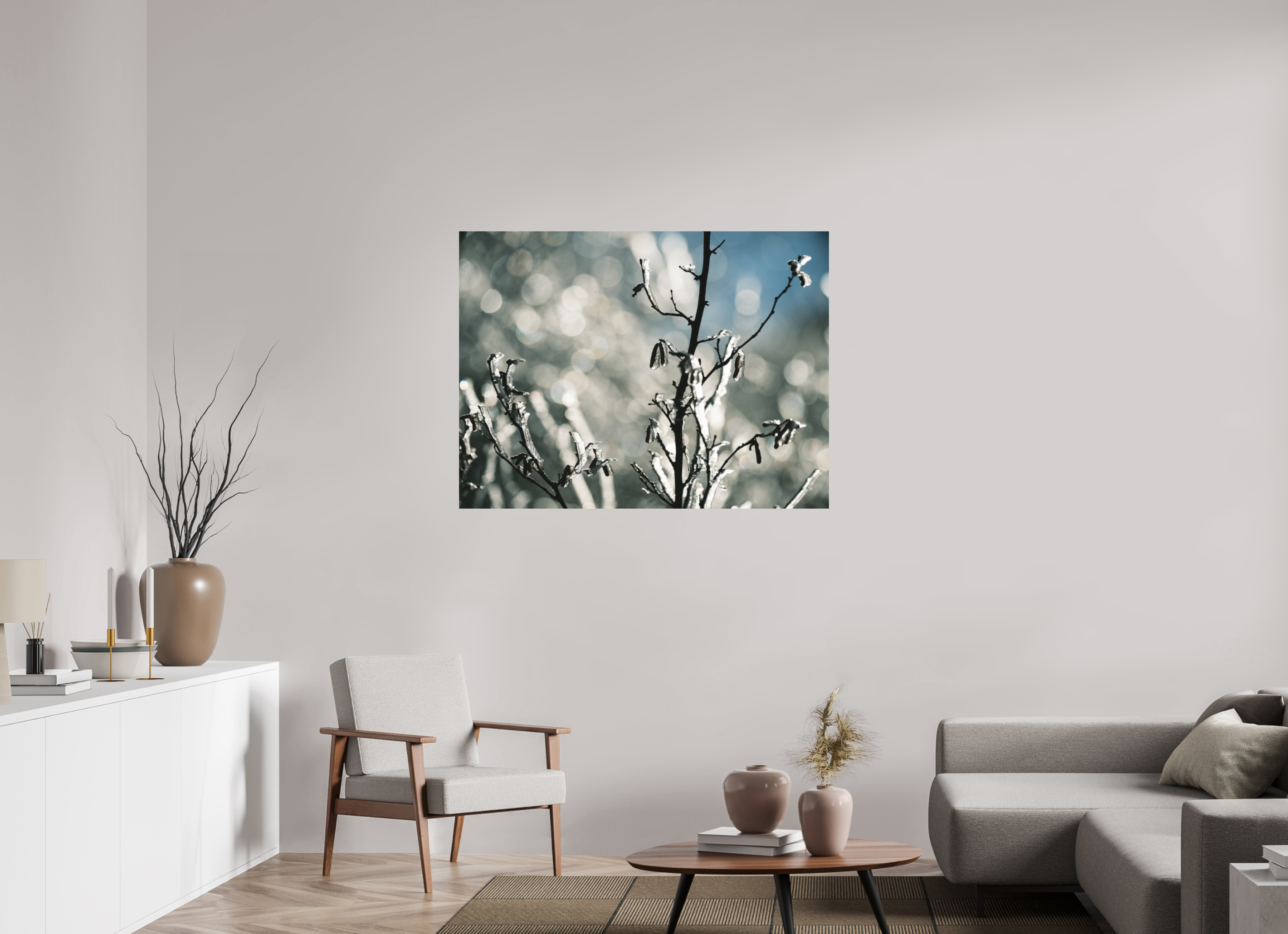 120 x 90 cm, Tirage photo - satiné Figé dans le froid
