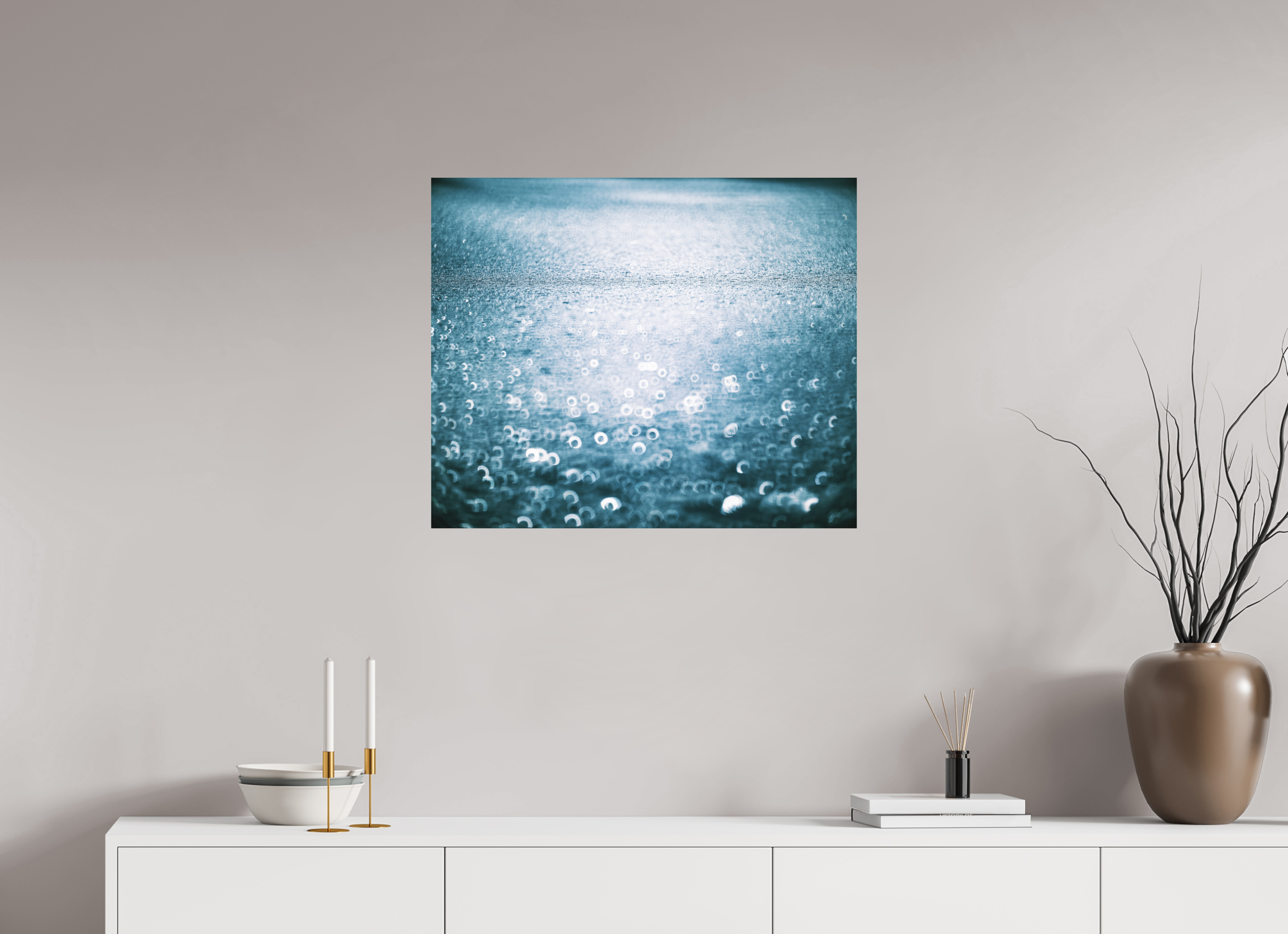 72,8 x 60 cm, Impression Fine Art sur support rigide - mat Réflexions hivernales