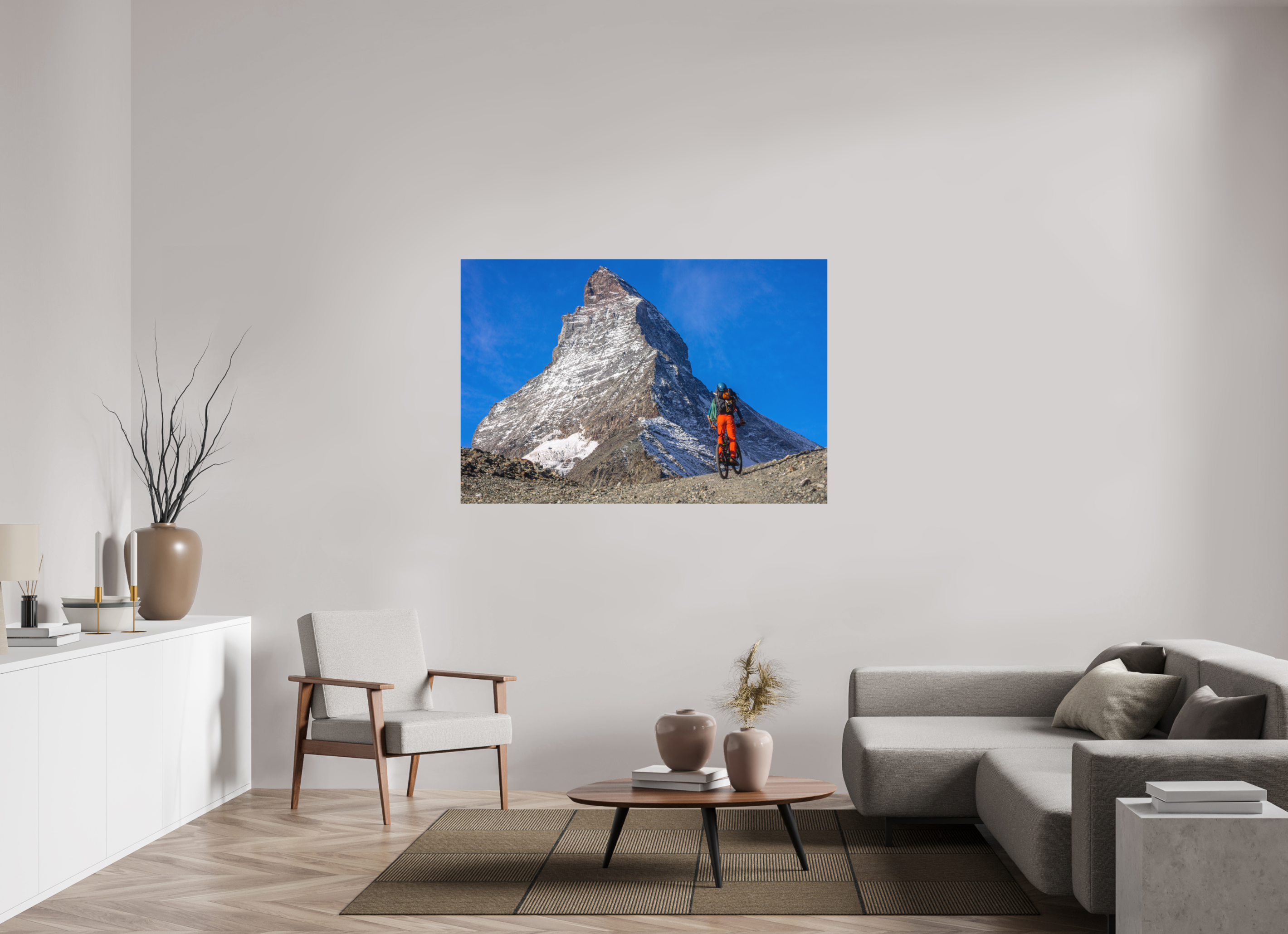 150 x 100 cm, Impression Fine Art - mat A l'assaut du Cervin
