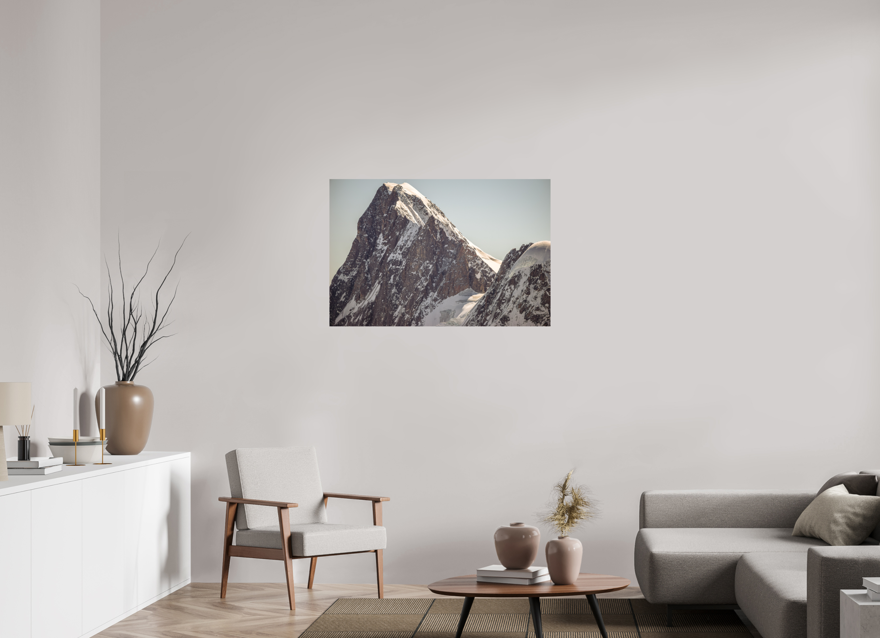 105 x 70 cm, Impression Fine Art - mat Les Grandes Jurasses : Pointe Walker