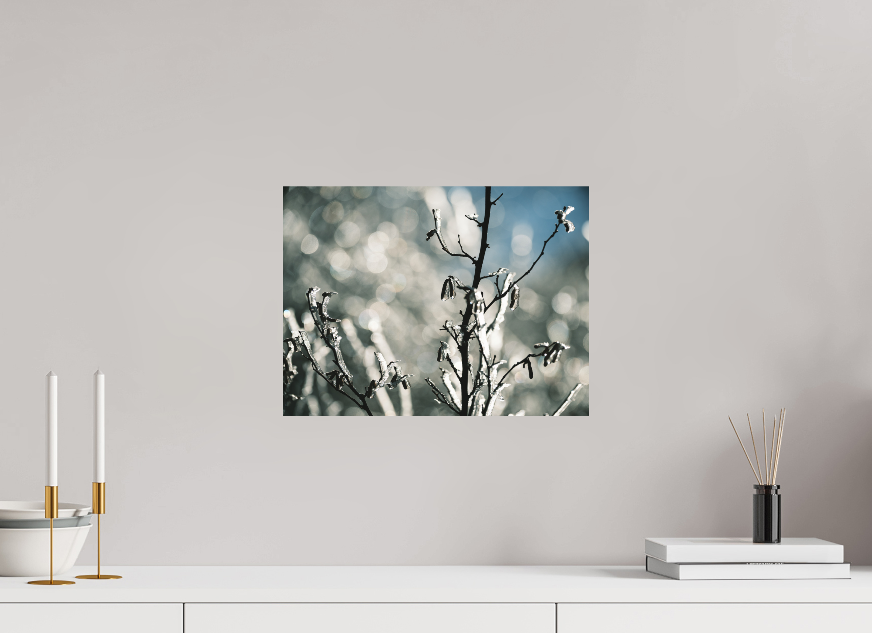 40 x 30 cm, Tirage photo - satiné Figé dans le froid